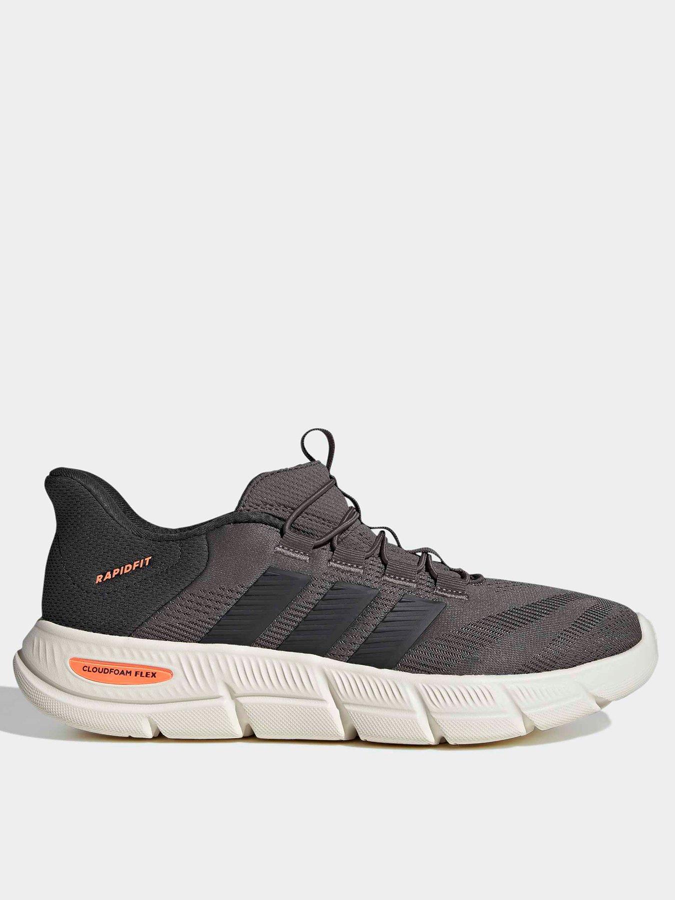 adidas Sportswear Mens Cloudfoam Flex Rapidfit Slip-on Trainers - Brown