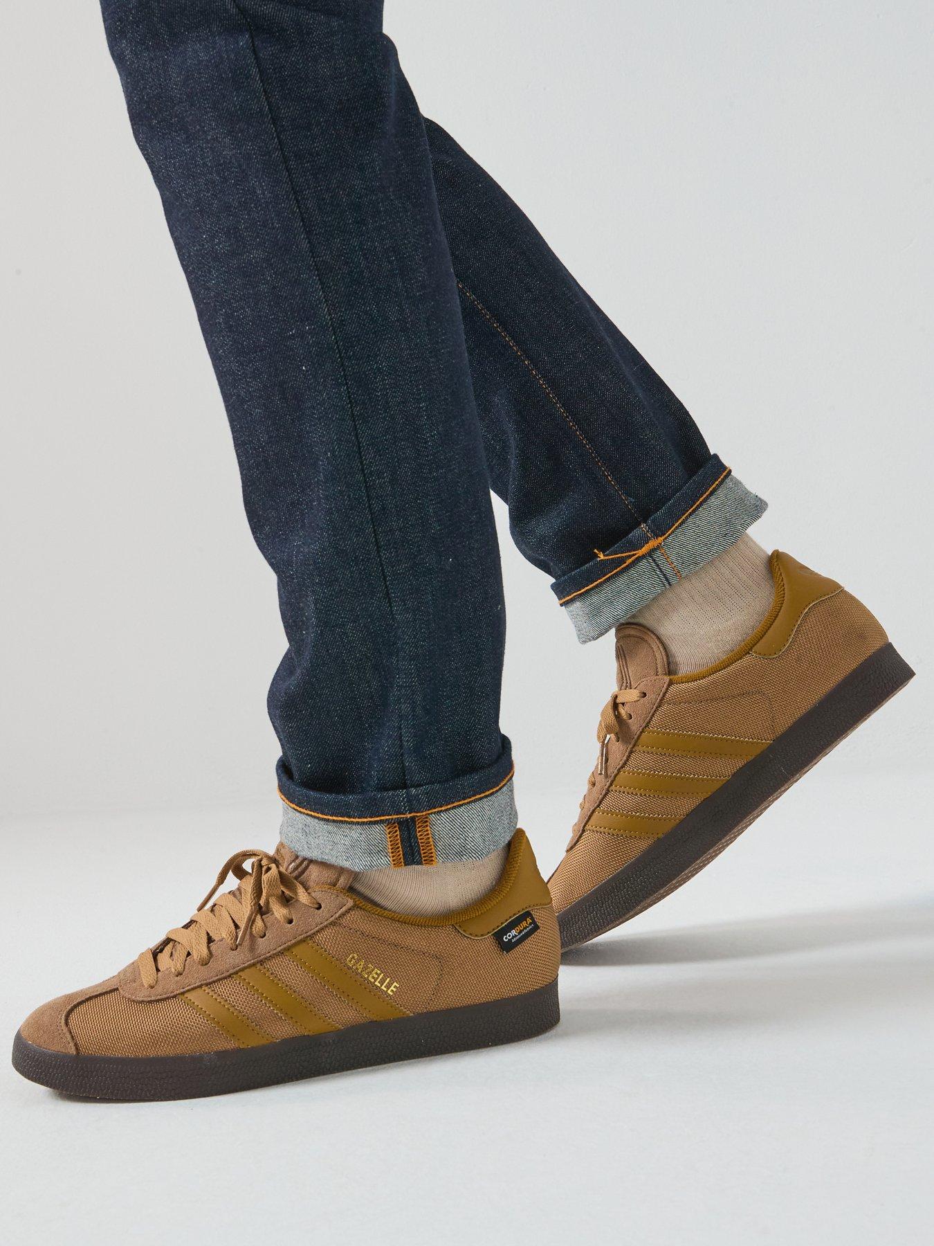 adidas-originals-mens-gazelle-trainers-brown