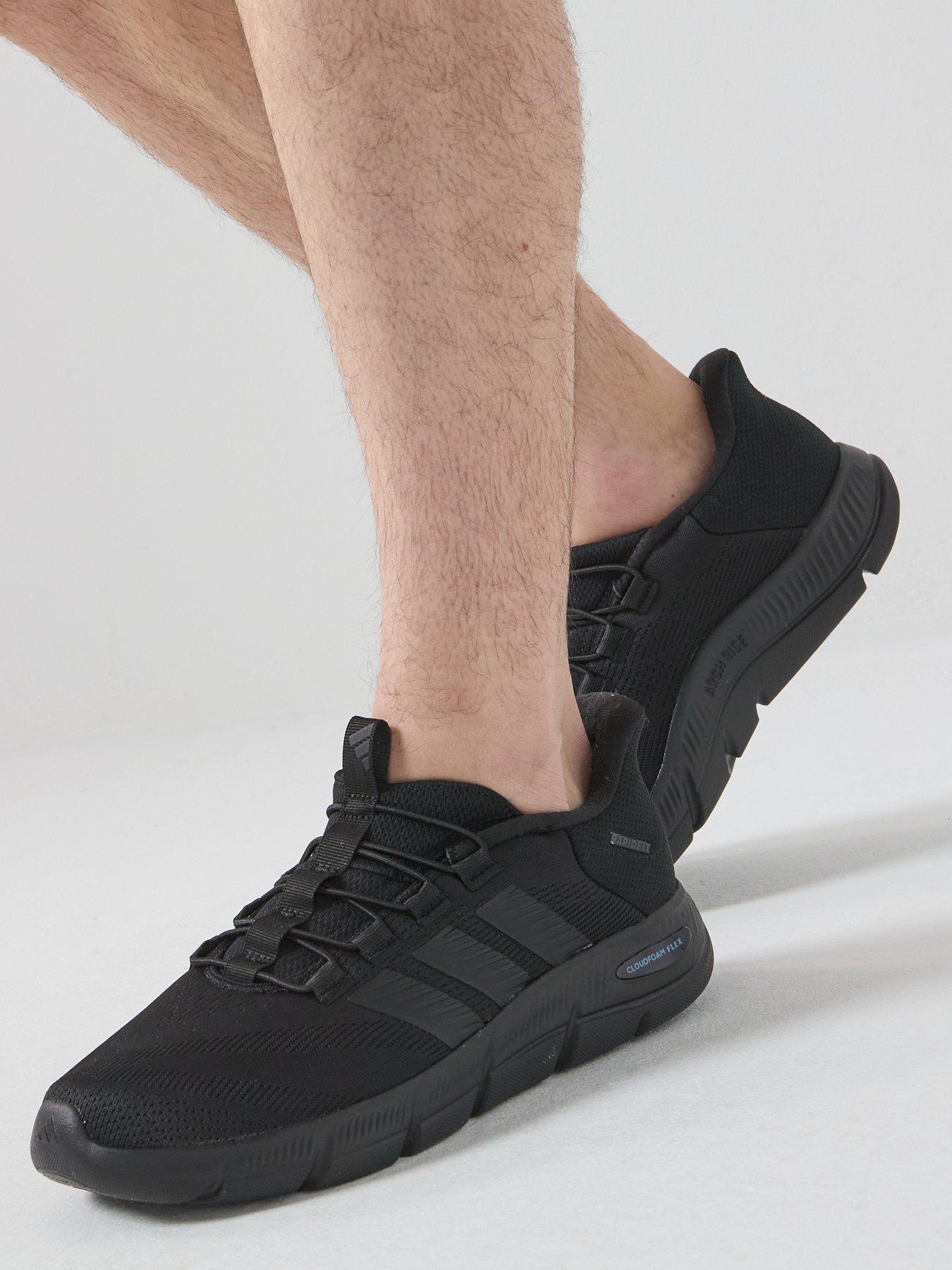 adidas-sportswear-mens-cloudfoam-flex-rapidfit-slip-on-trainers-black