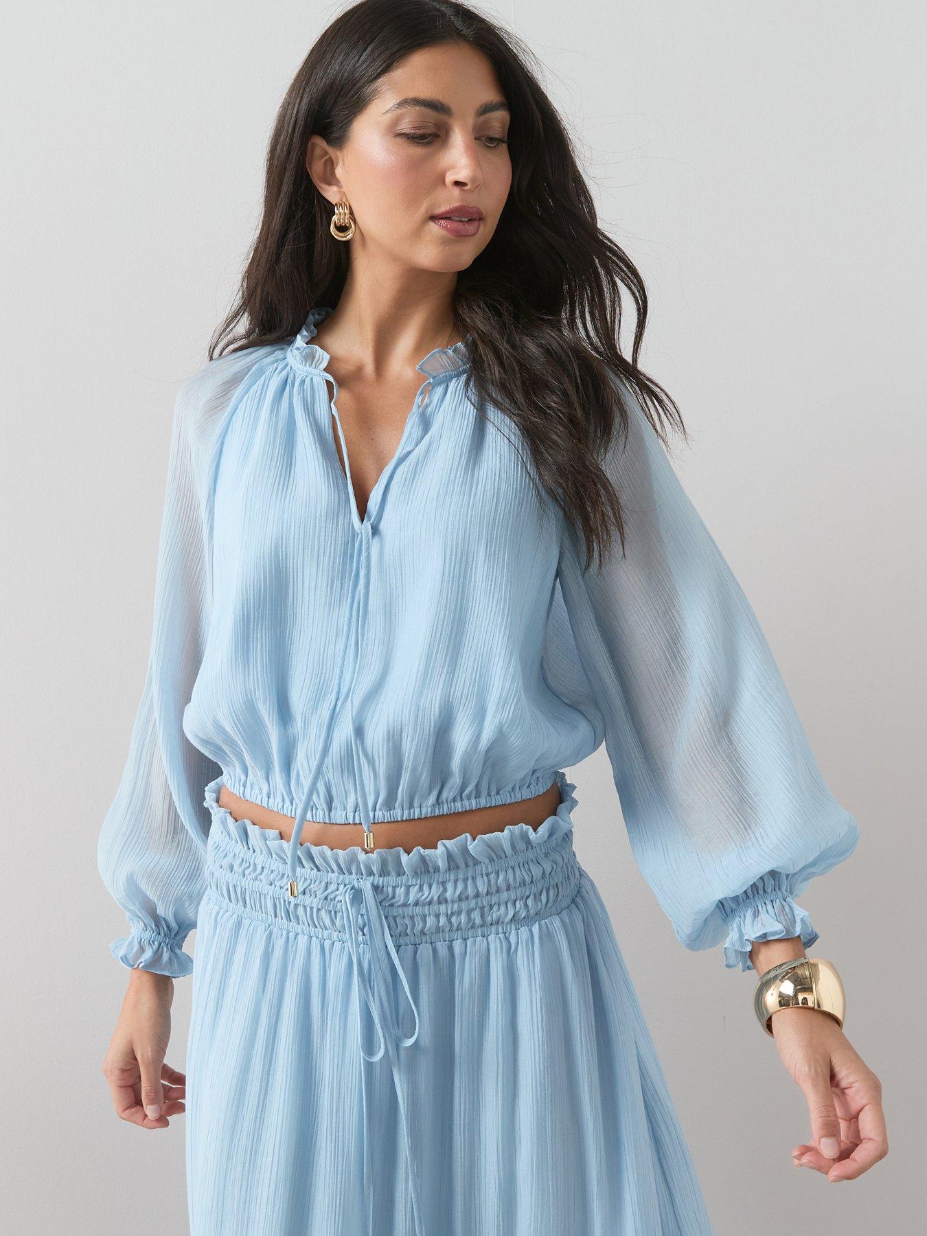 The Very Collection Sheer Blouson Co-ord Blouse