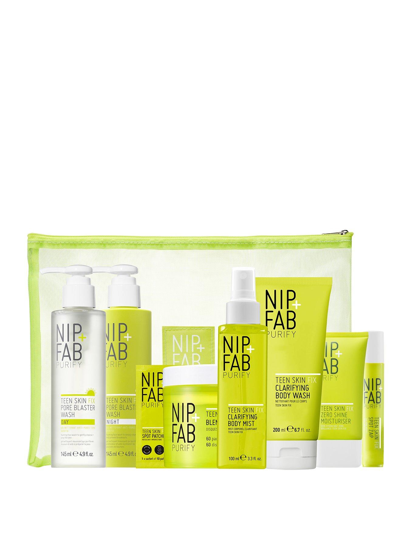 Image 1 of 1 of Nip + Fab Teen Skin Complete Skin Kit in Green Mesh Bag (Worth &pound;72)