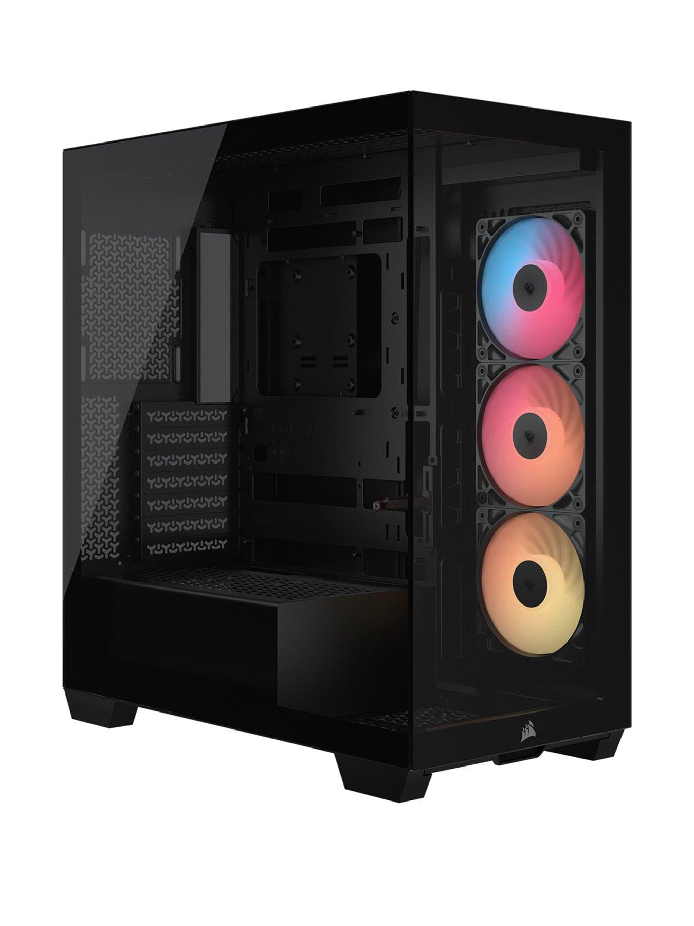  image of corsair-3500x-rsr-argb-tempered-glass-mid-tower-black