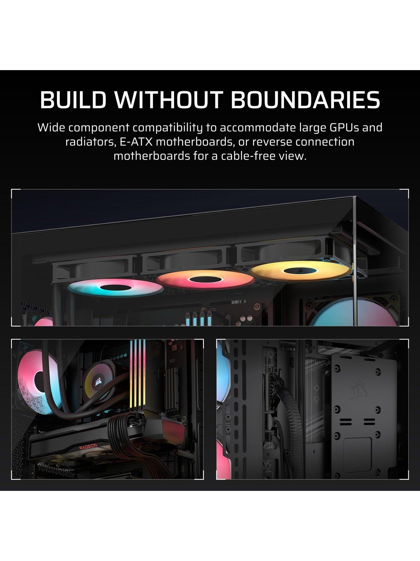  image of corsair-3500x-rsr-argb-tempered-glass-mid-tower-black