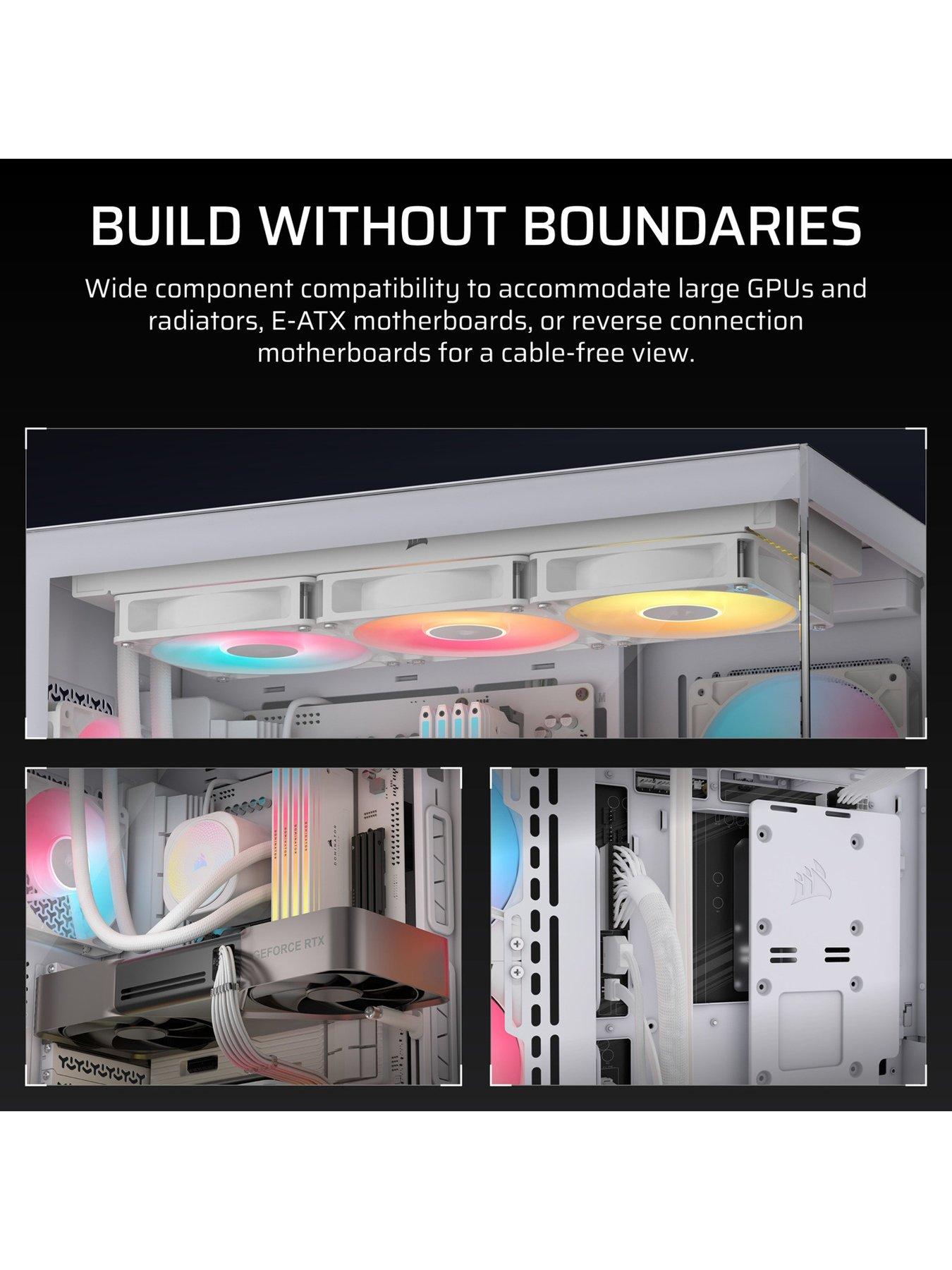 image of corsair-3500x-rsr-argb-tempered-glass-mid-tower-white
