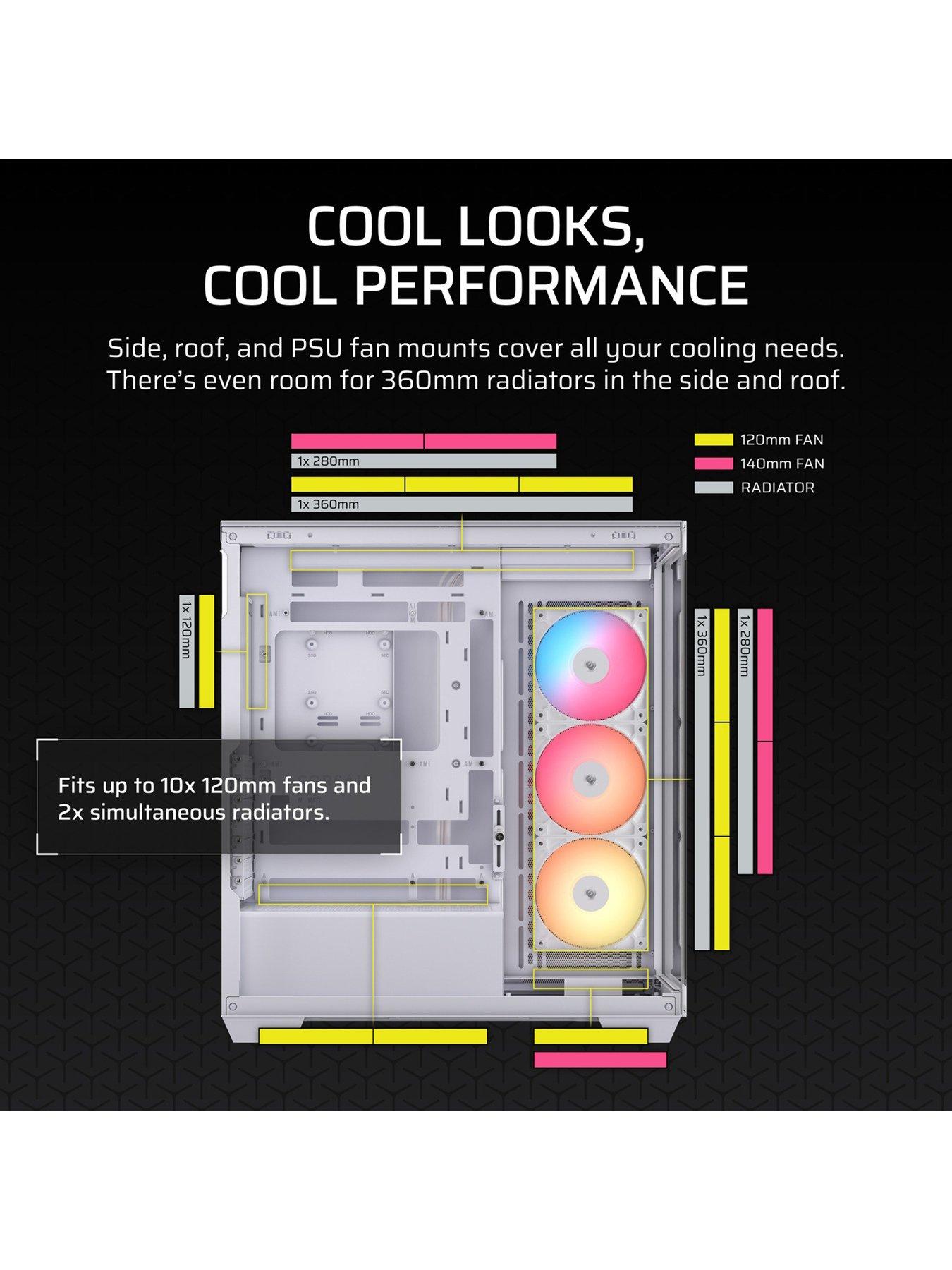  image of corsair-3500x-rsr-argb-tempered-glass-mid-tower-white