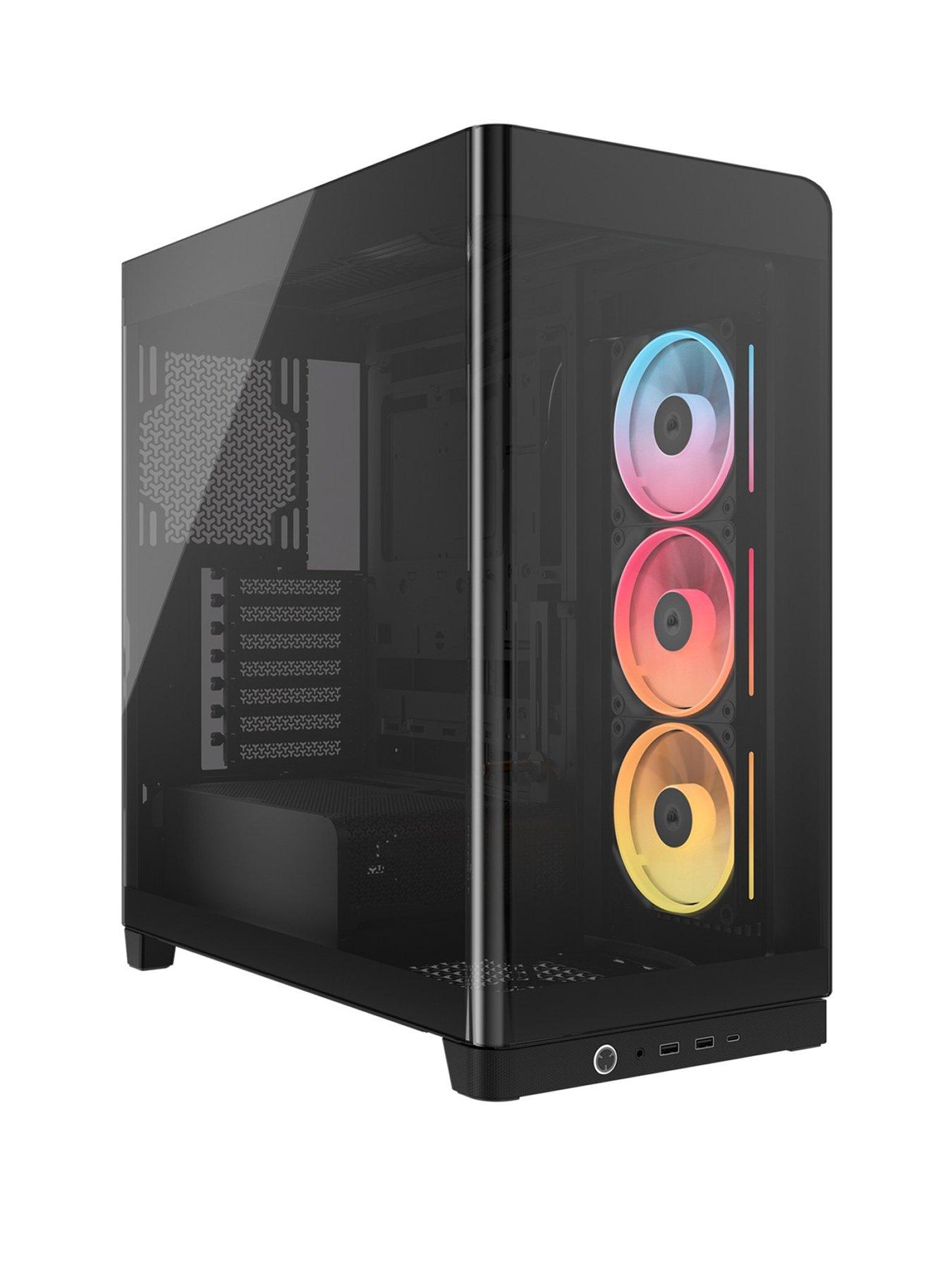 front image of corsair-frame-4500x-rs-r-argb-tempered-glass-mid-tower-black