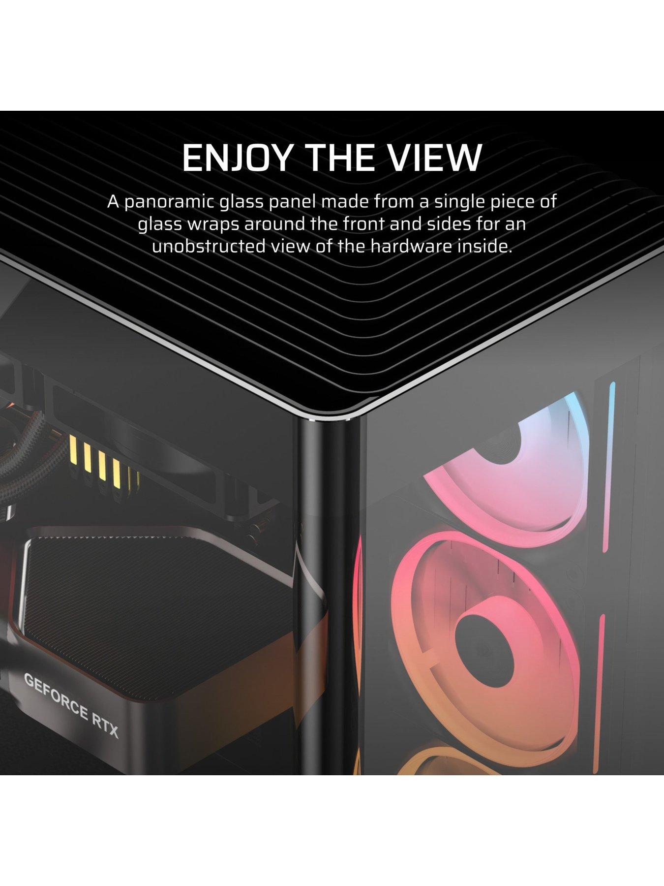  image of corsair-frame-4500x-lx-r-rgb-tempered-glass-mid-tower-black