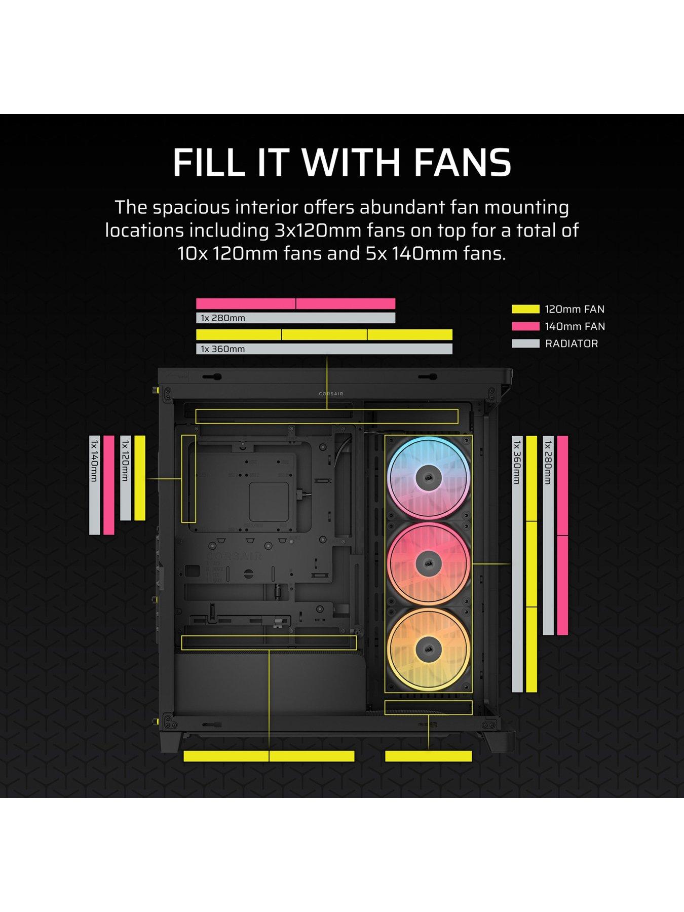  image of corsair-frame-4500x-lx-r-rgb-tempered-glass-mid-tower-black