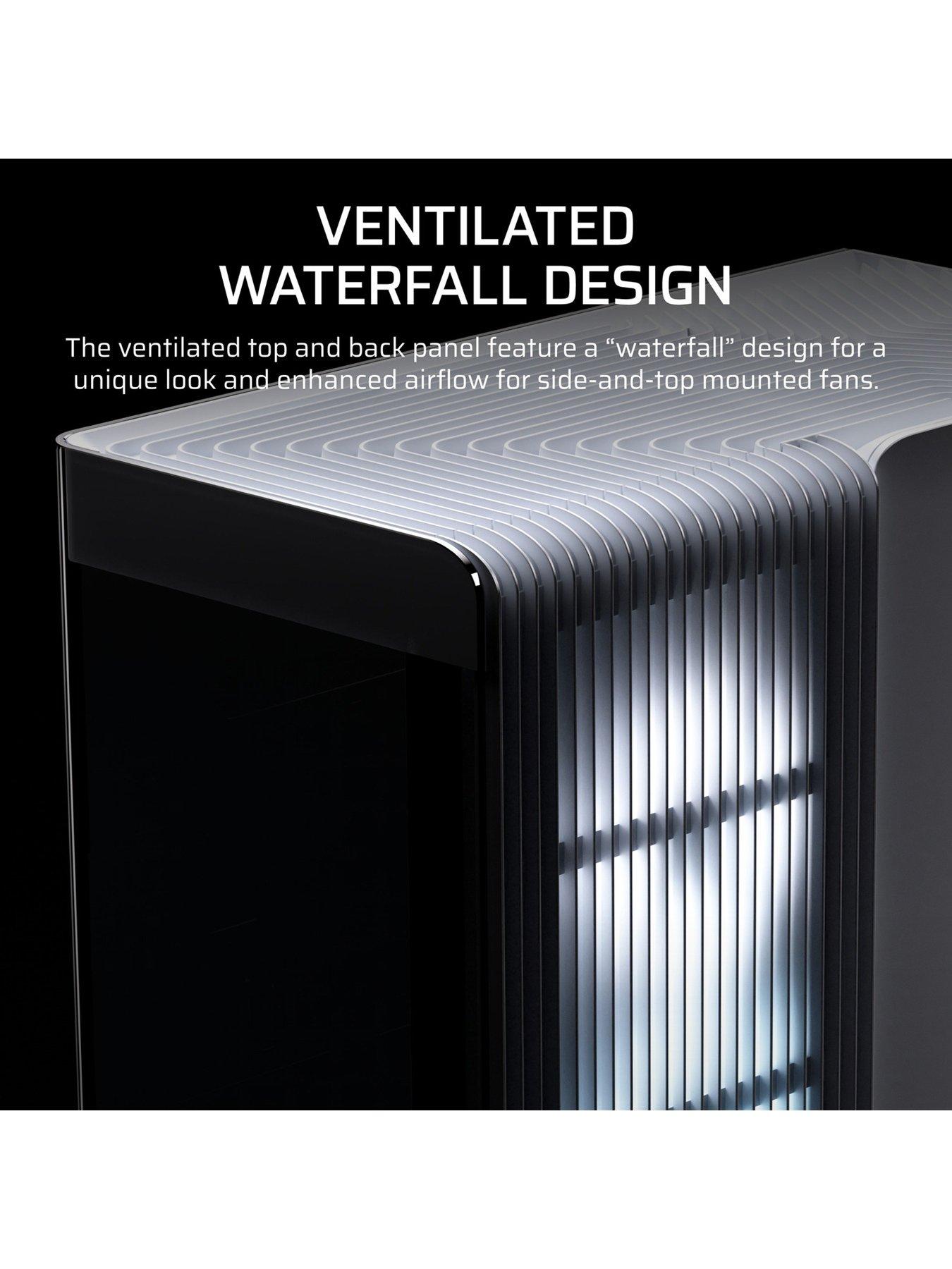 Image 4 of 7 of CORSAIR FRAME 4500X LX-R RGB Tempered Glass Mid-Tower - White