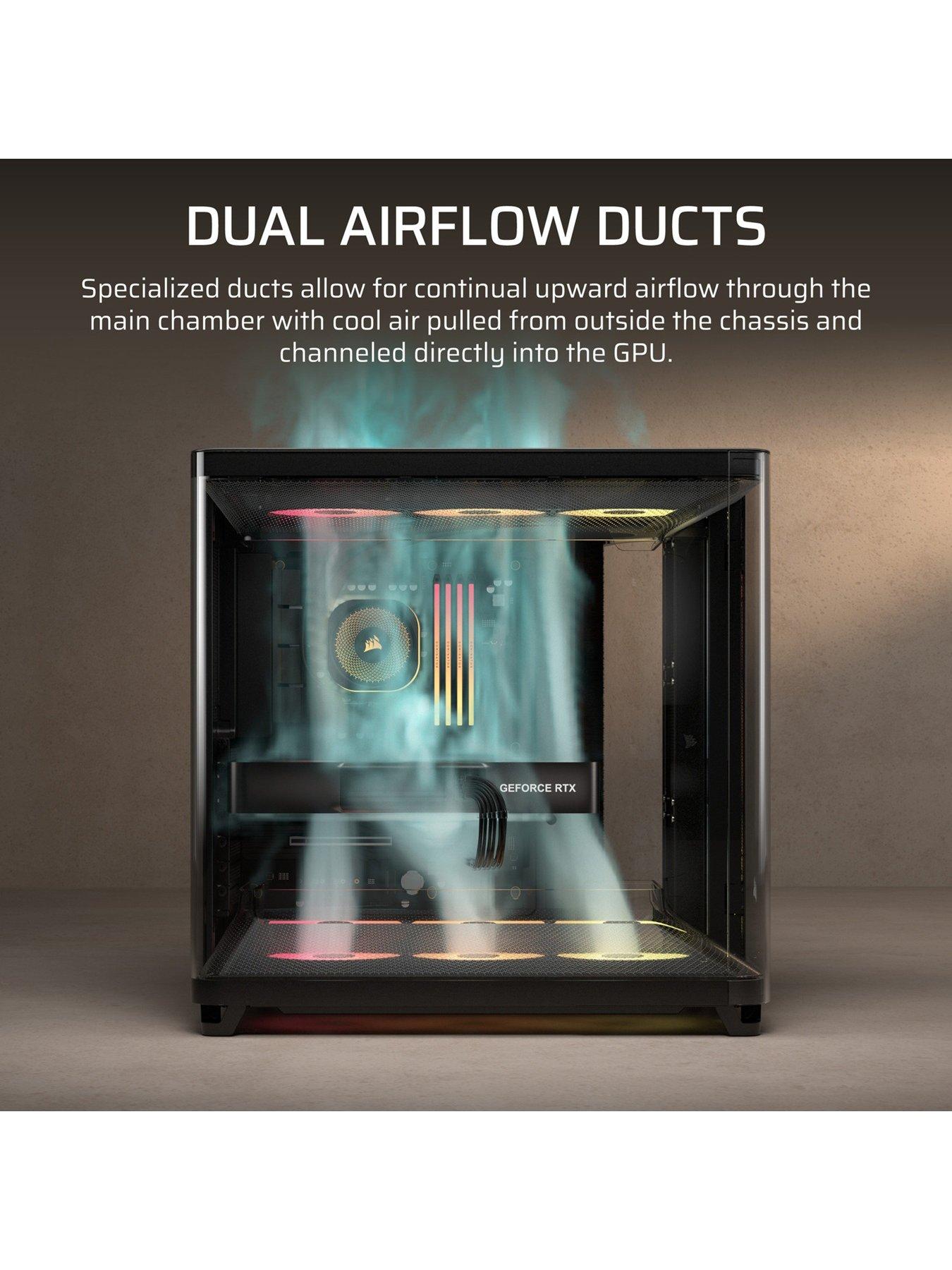  image of corsair-air-5400-rs-r-argb-tempered-glass-mid-tower-black