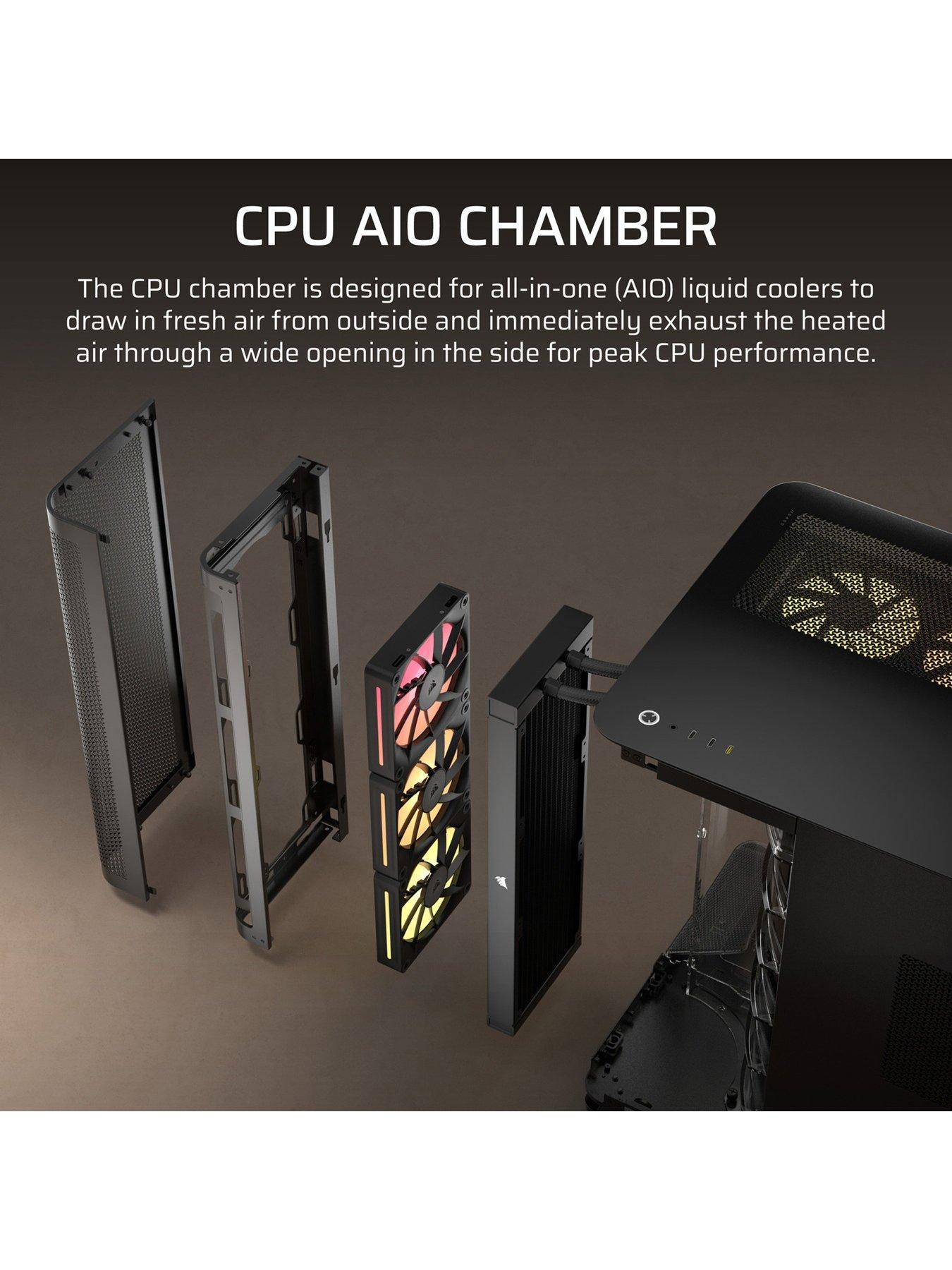  image of corsair-air-5400-lx-r-link-tempered-glass-mid-tower-black