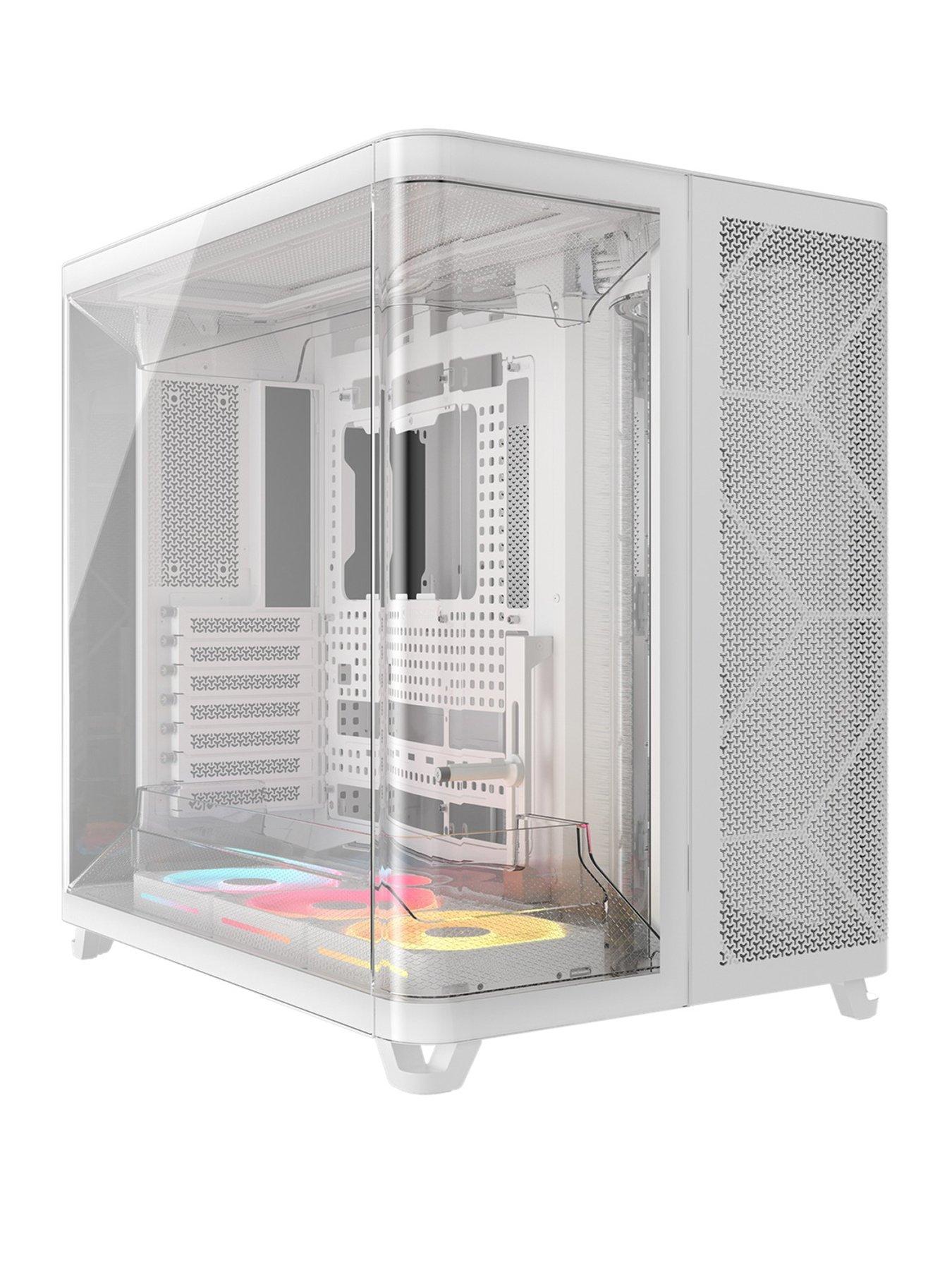 CORSAIR AIR 5400 LX-R LINK Tempered Glass Mid-Tower - White
