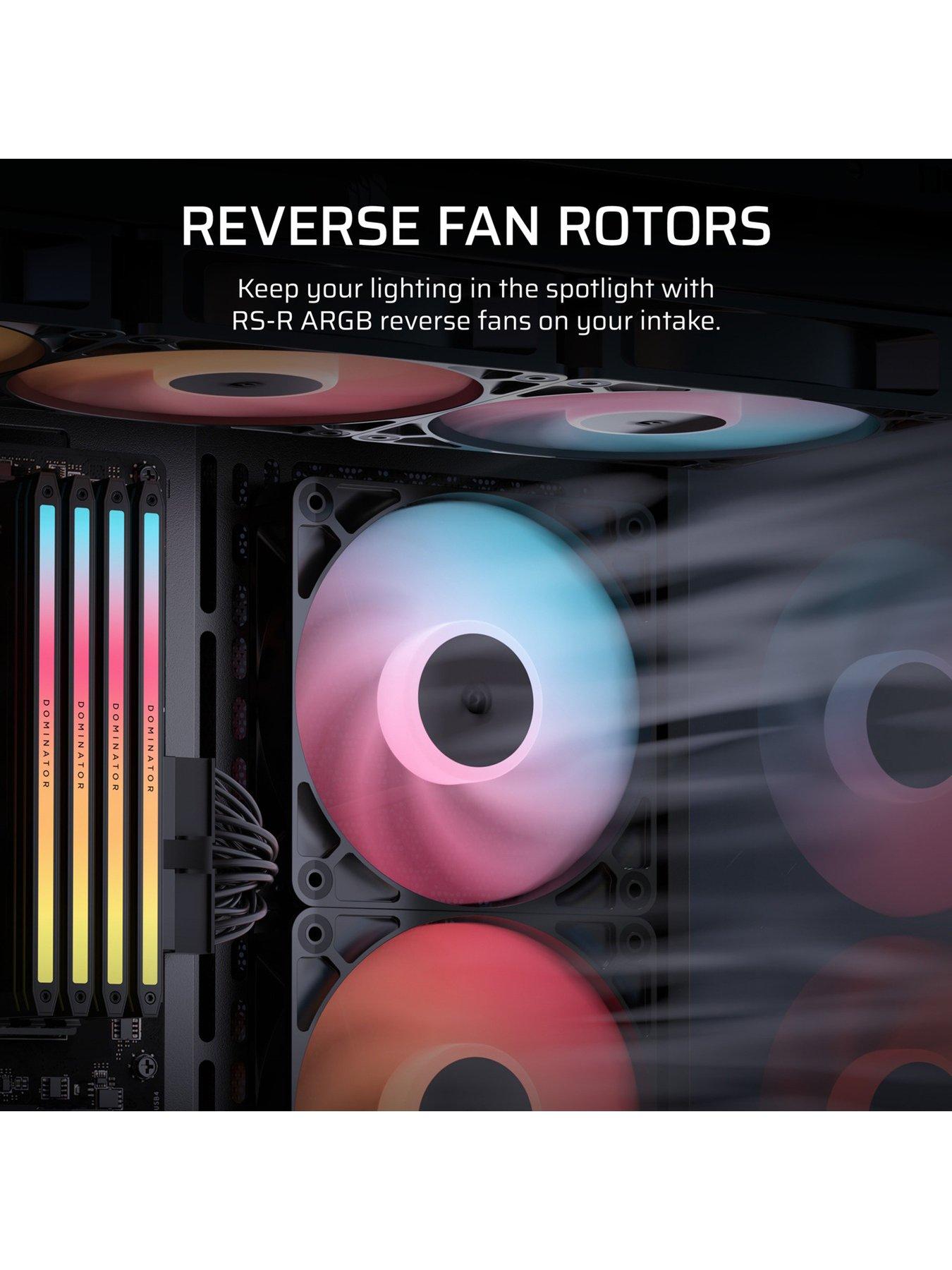 Image 3 of 7 of CORSAIR RS120-R ARGB - 120mm ARGB Fan - Triple Pack