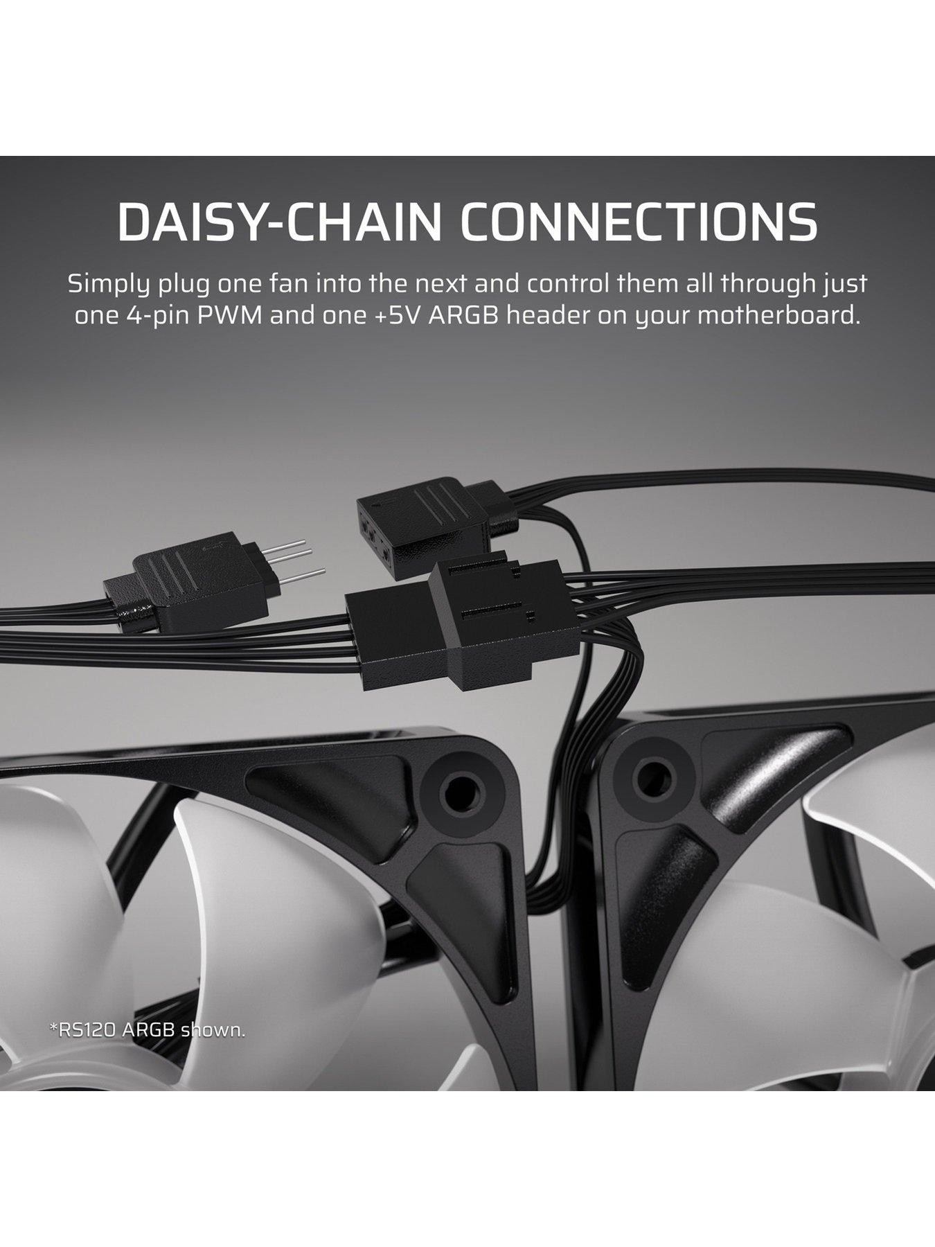 Image 5 of 7 of CORSAIR RS120-R ARGB - 120mm ARGB Fan - Triple Pack