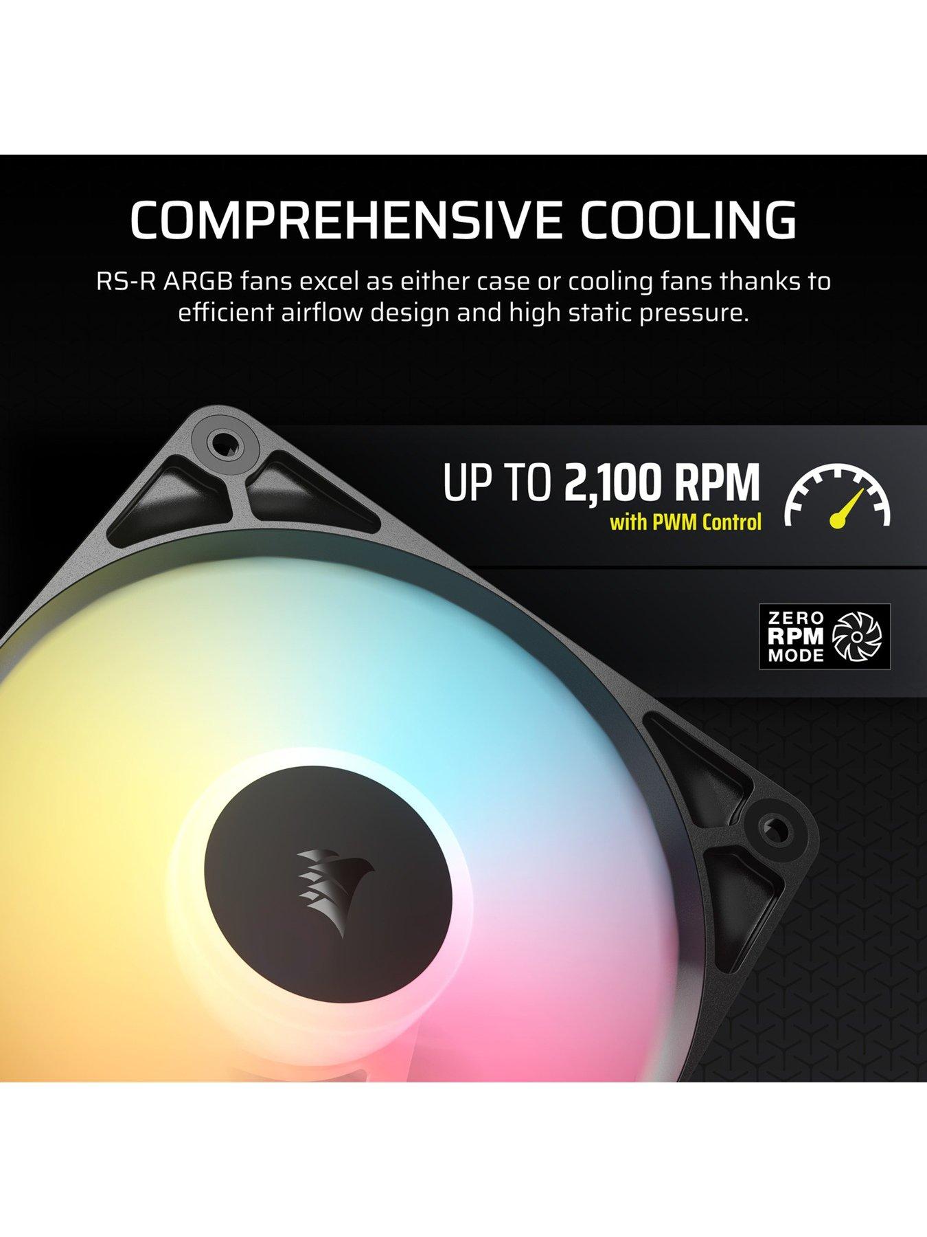 Image 6 of 7 of CORSAIR RS120-R ARGB - 120mm ARGB Fan - Triple Pack