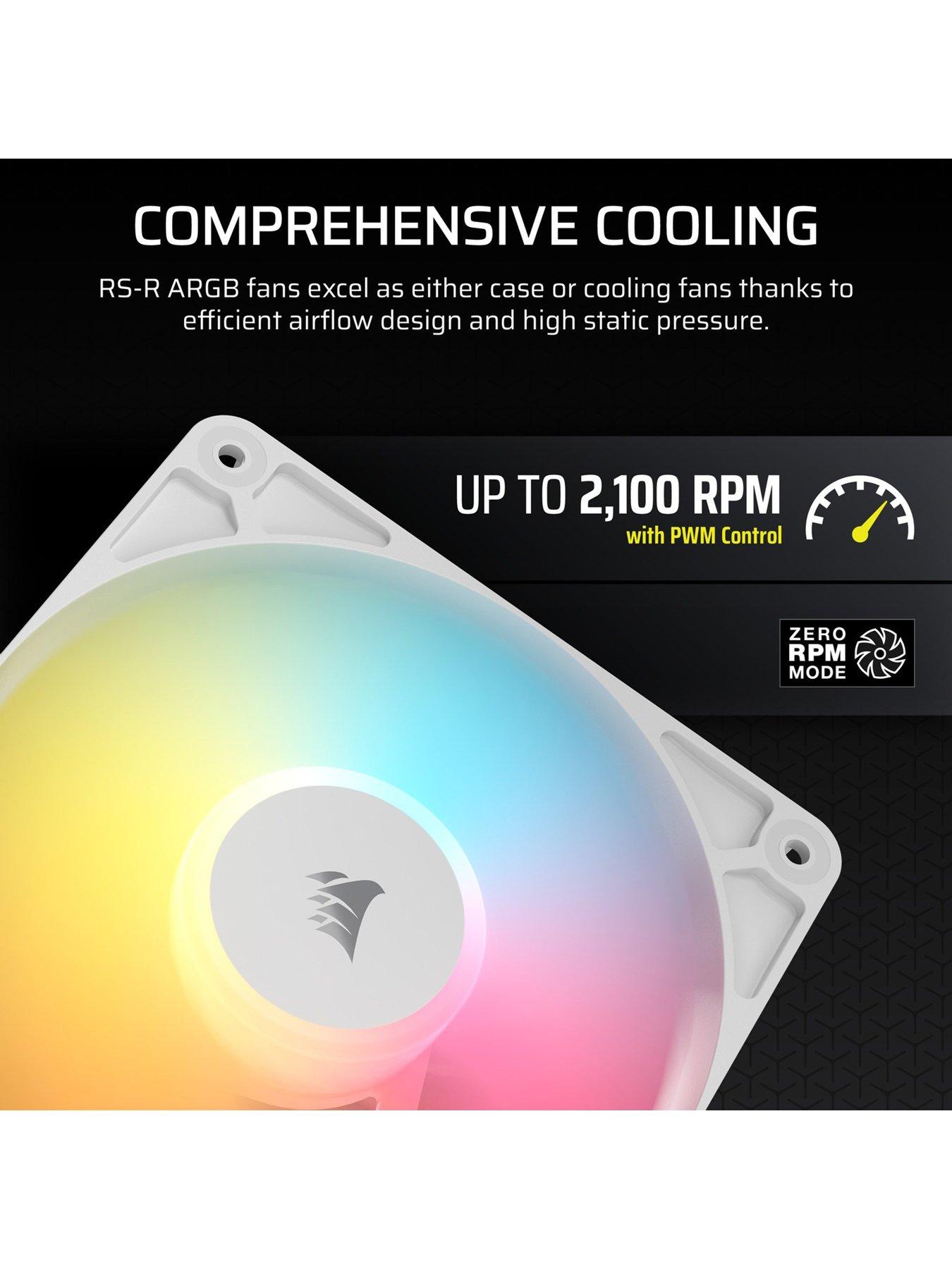  image of corsair-rs120-r-argb-white-120mm-argb-fan-triple-pack