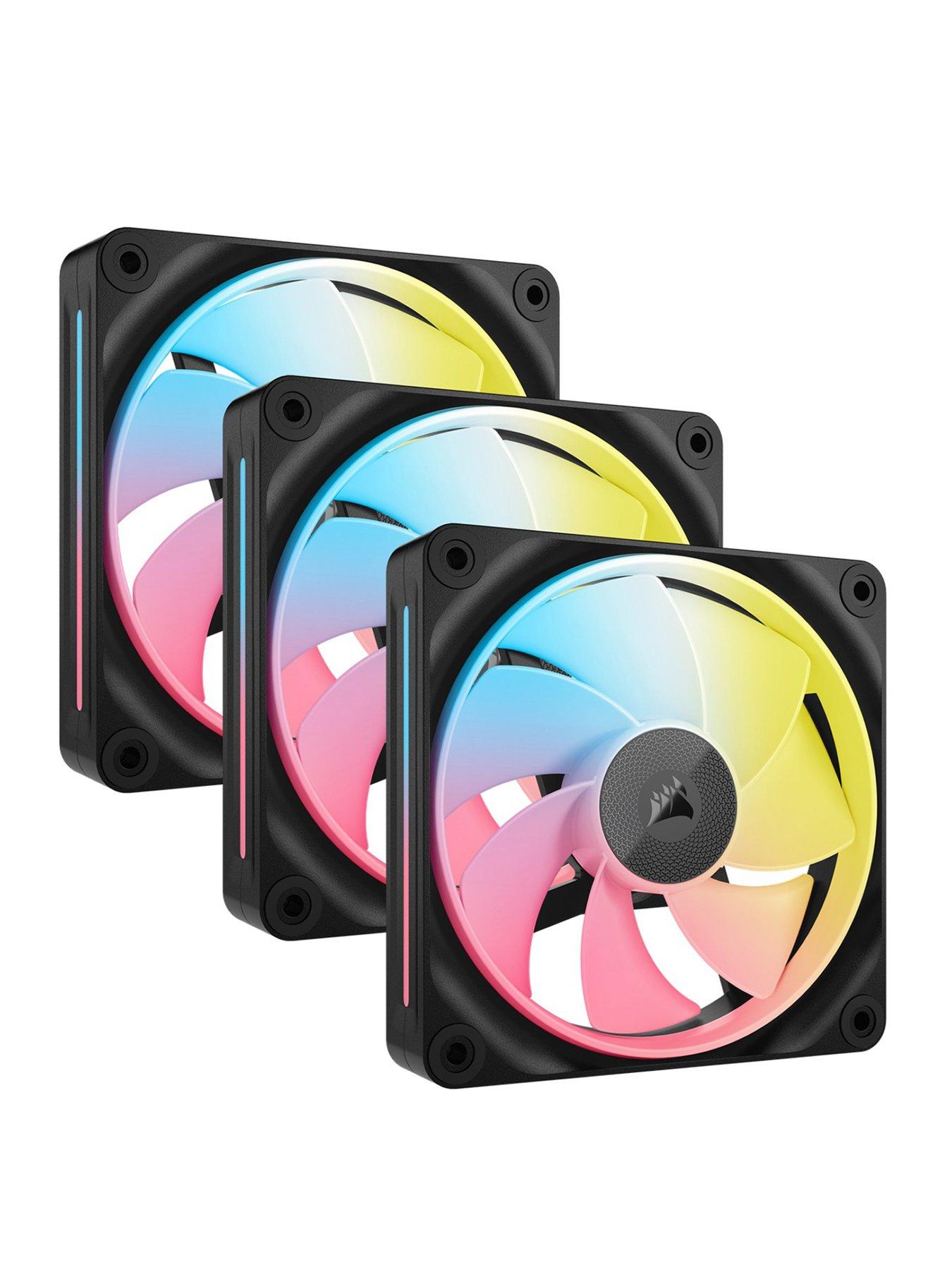 Image 1 of 7 of CORSAIR LX-R RGB Series - iCUE LINK LX120R RGB - 120mm RGB Fan - Triple Fan Kit