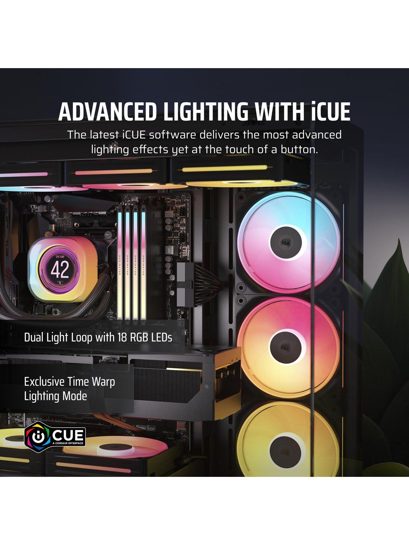 Image 4 of 7 of CORSAIR LX-R RGB Series - iCUE LINK LX120R RGB - 120mm RGB Fan - Triple Fan Kit