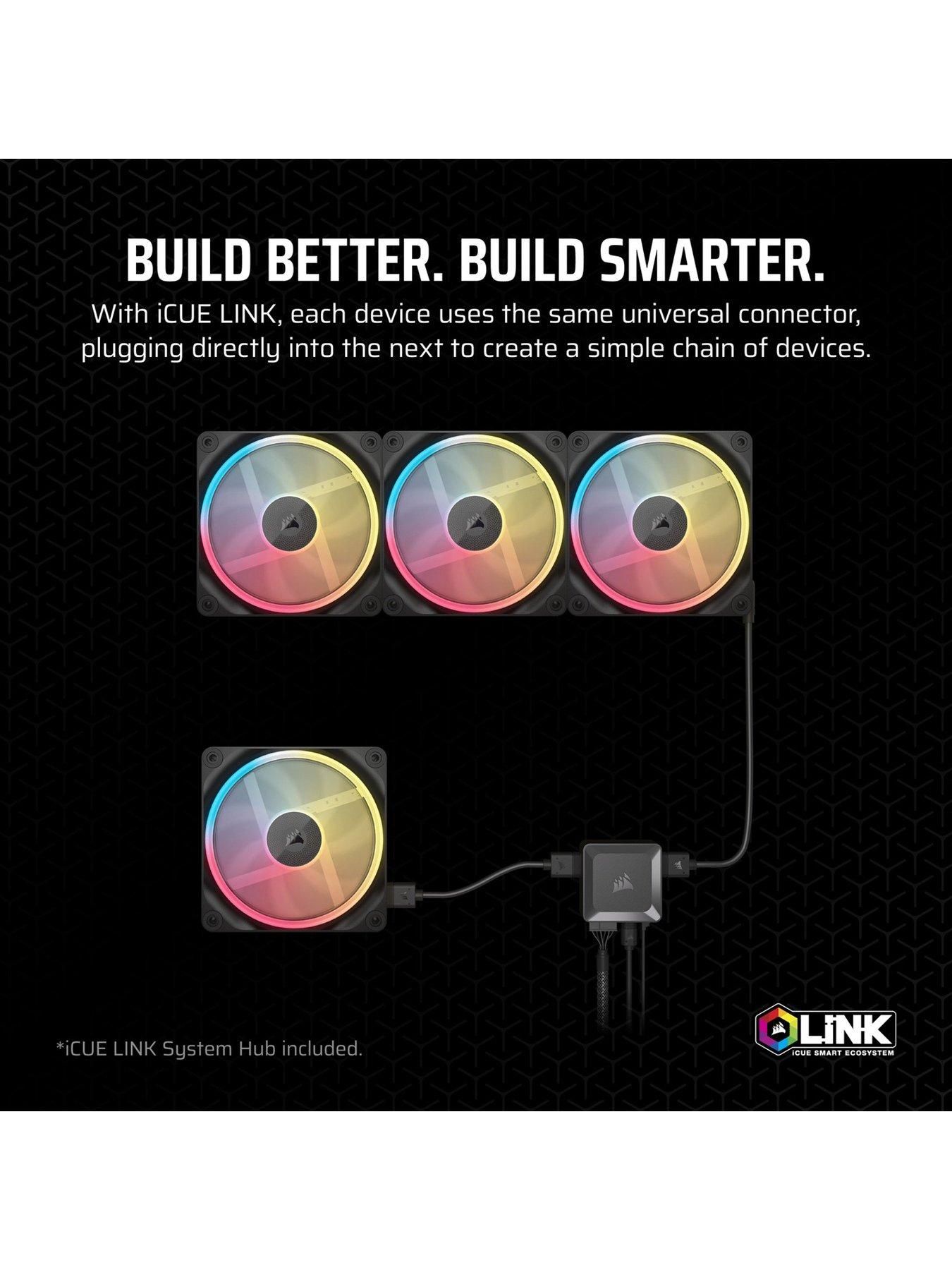 Image 5 of 7 of CORSAIR LX-R RGB Series - iCUE LINK LX120R RGB - 120mm RGB Fan - Triple Fan Kit