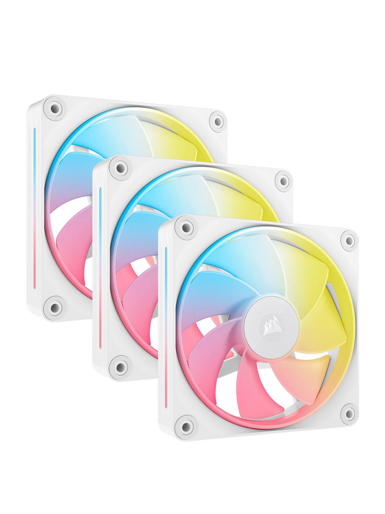 CORSAIR LX-R RGB Series - iCUE LINK LX120R RGB White - 120mm RGB Fan - Triple Fan Kit
