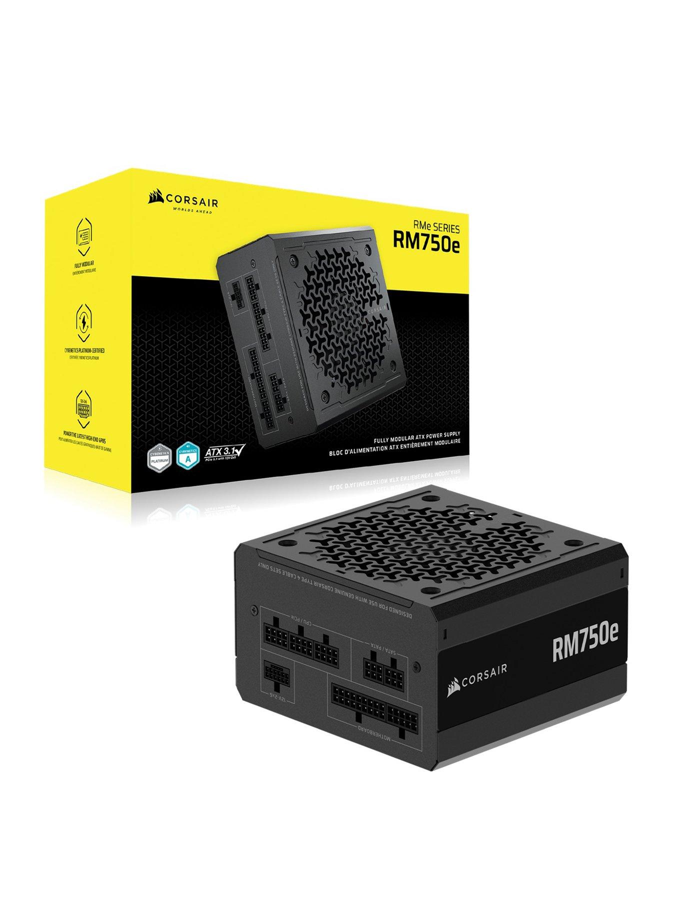 front image of corsair-2025-rme-series-rm750e-750-watt-atx-31-pcie-51-cybenetics-gold-certified-fully-modular-power-supply