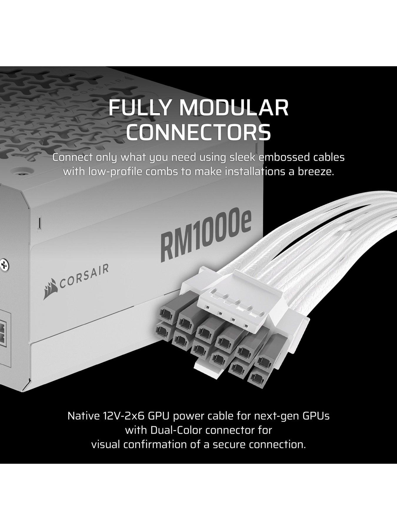  image of corsair-rme-white-series-rm1000e-white-1000-watt-atx-31-cybenetics-gold-certified-fully-modular-power-supply