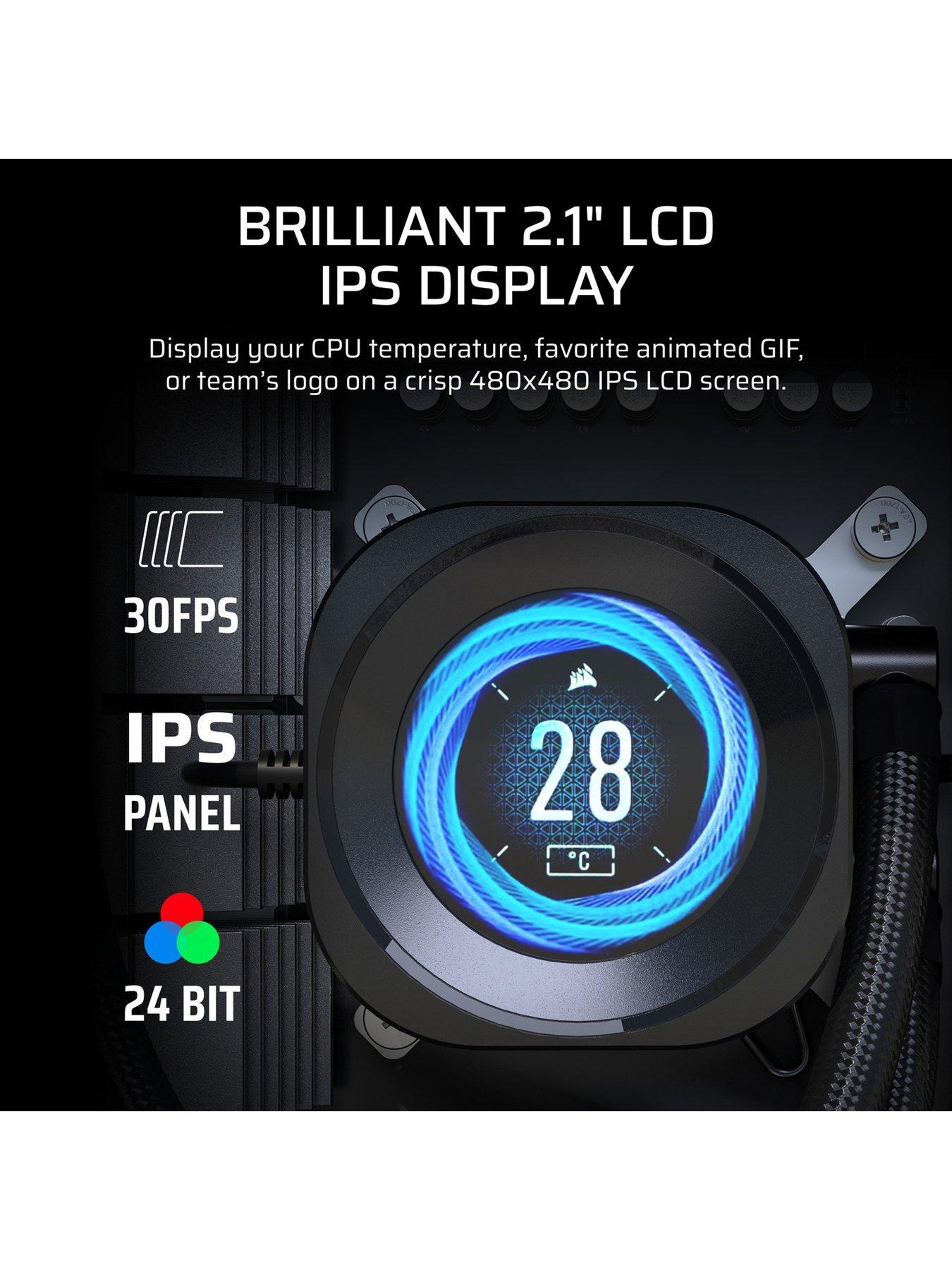  image of corsair-nautilus-360-lcd-360mm-radiator-liquid-cpu-cooler