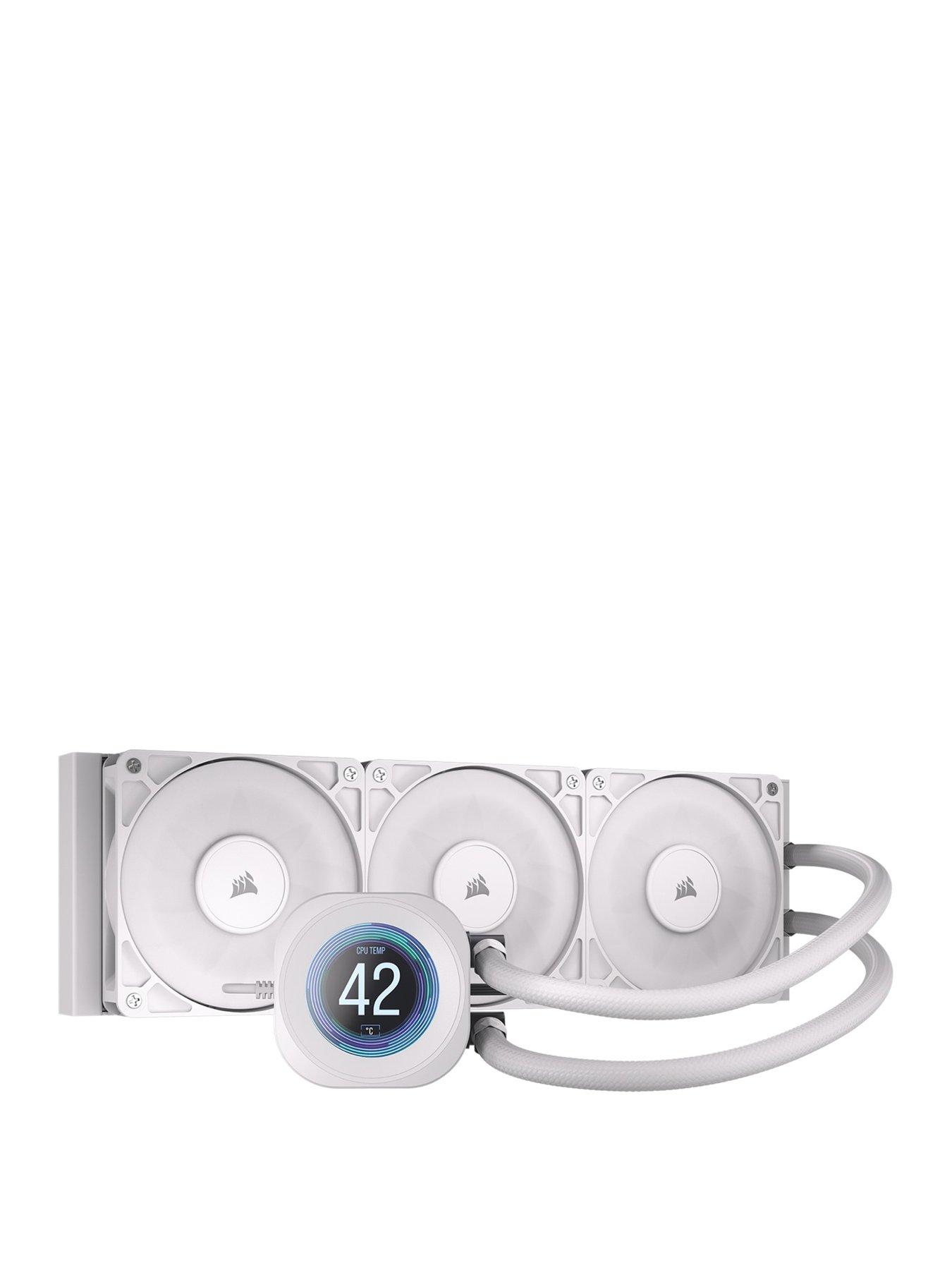 CORSAIR NAUTILUS 360 LCD White - 360mm Radiator - Liquid CPU Cooler ...