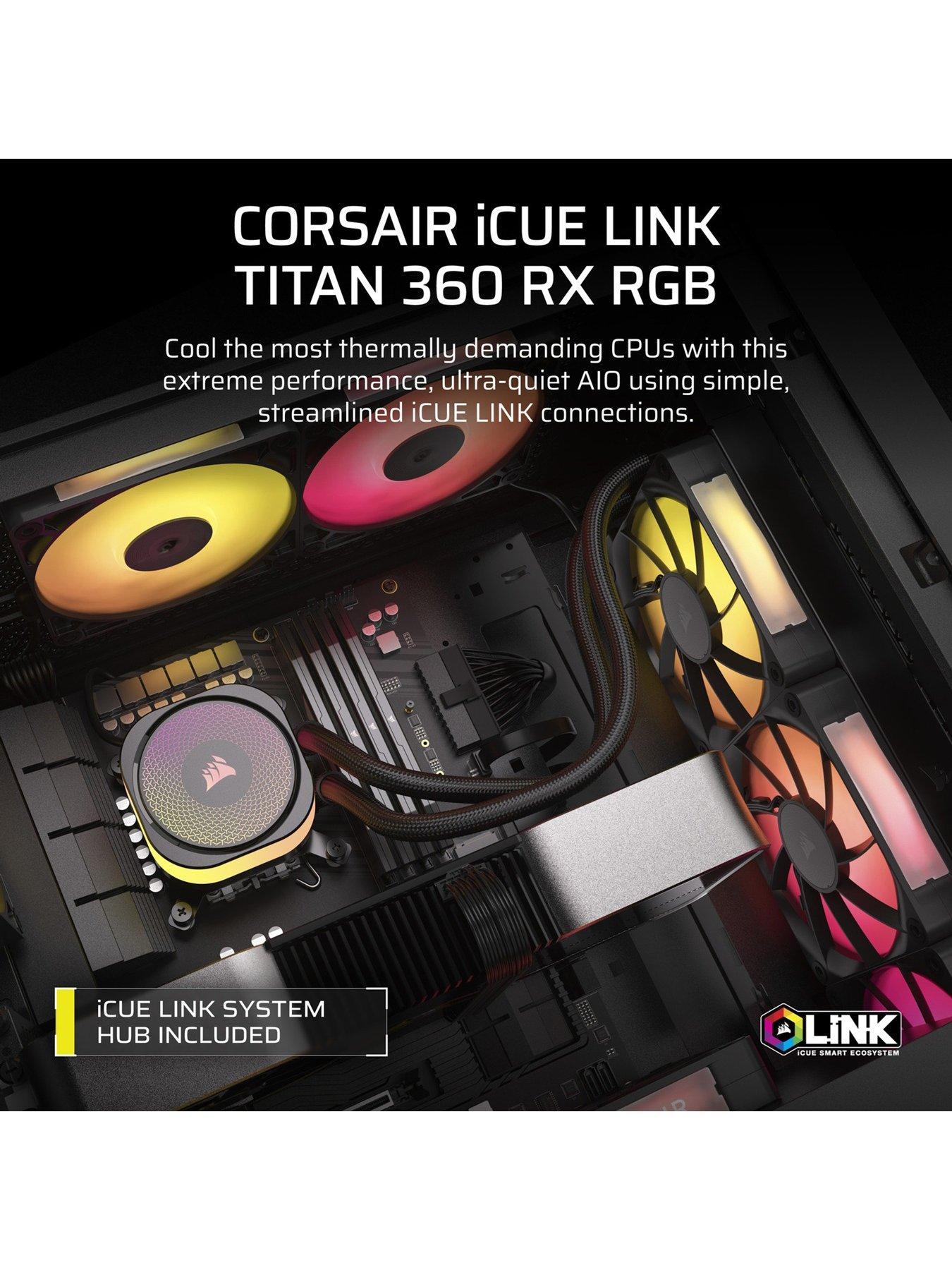  image of corsair-icue-link-titan-360-rx-rgb-aio-360mm-radiator-liquid-cpu-cooler