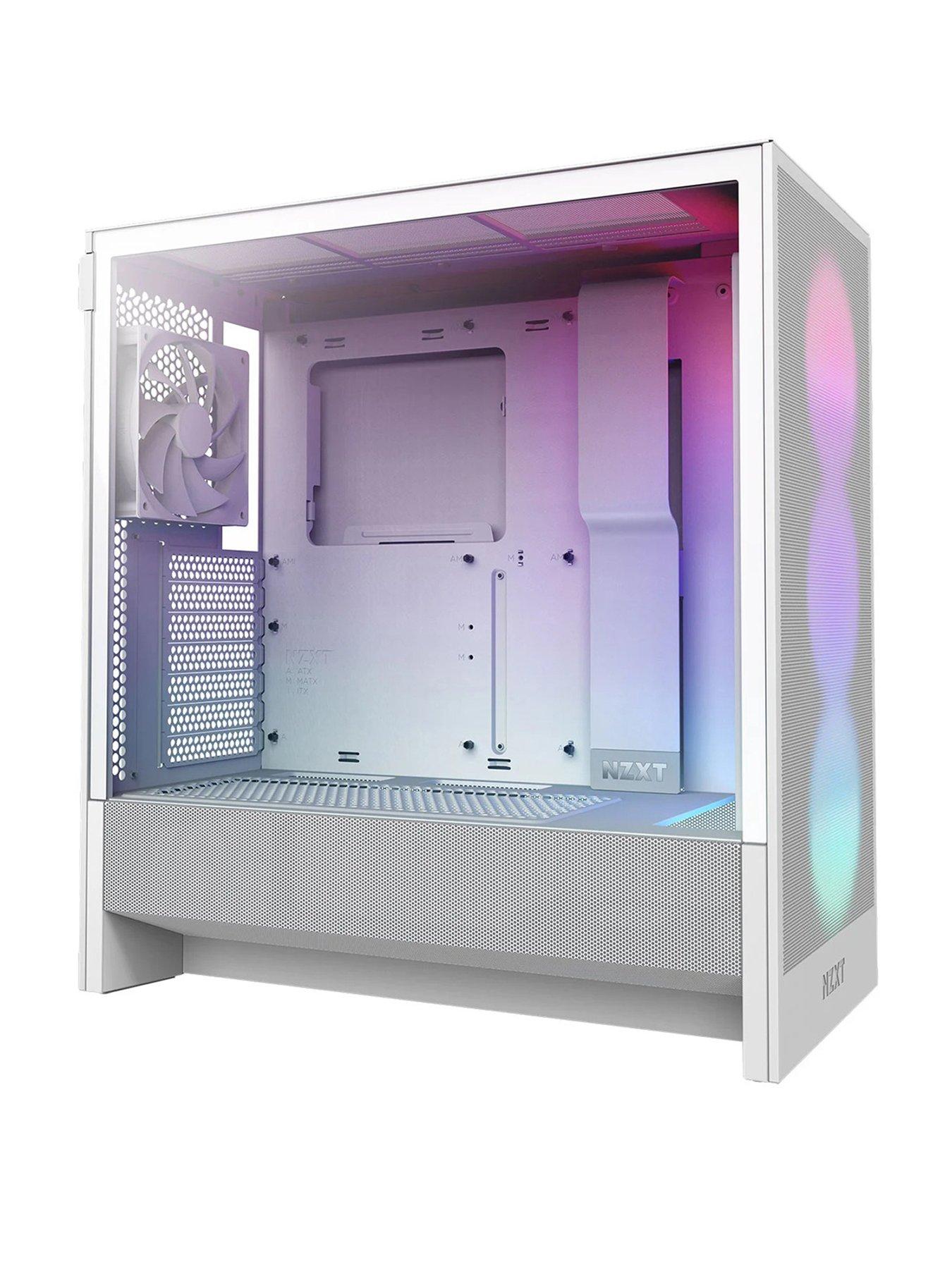 NZXT H5 Flow RGB (2024) Mid-Tower Case - All White