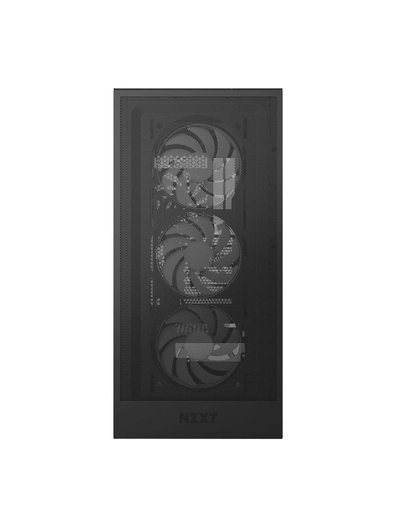  image of nzxt-h5-flow-rgb-2024-mid-tower-case-all-black