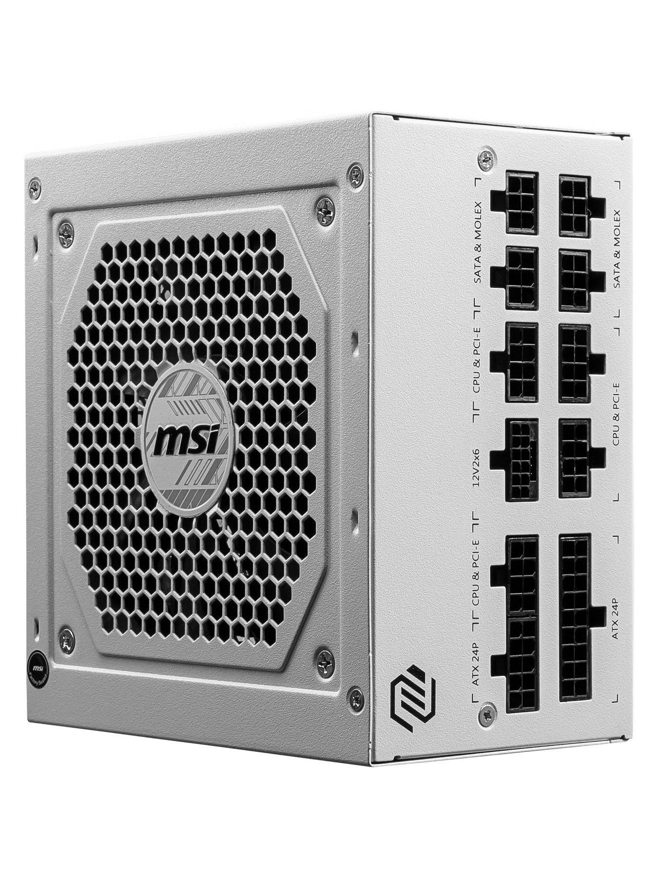  image of msi-850w-gold-fm-mag-a850gl-pcie5-power-supply-white
