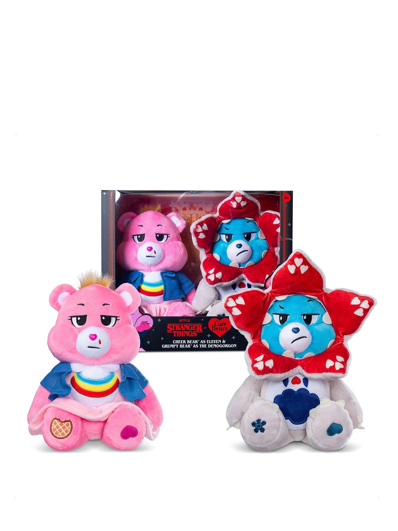 Care Bears 30cm Plush -  x Stranger Things 2pk (Cheer as Eleven and Grumpy as Demogorgon)