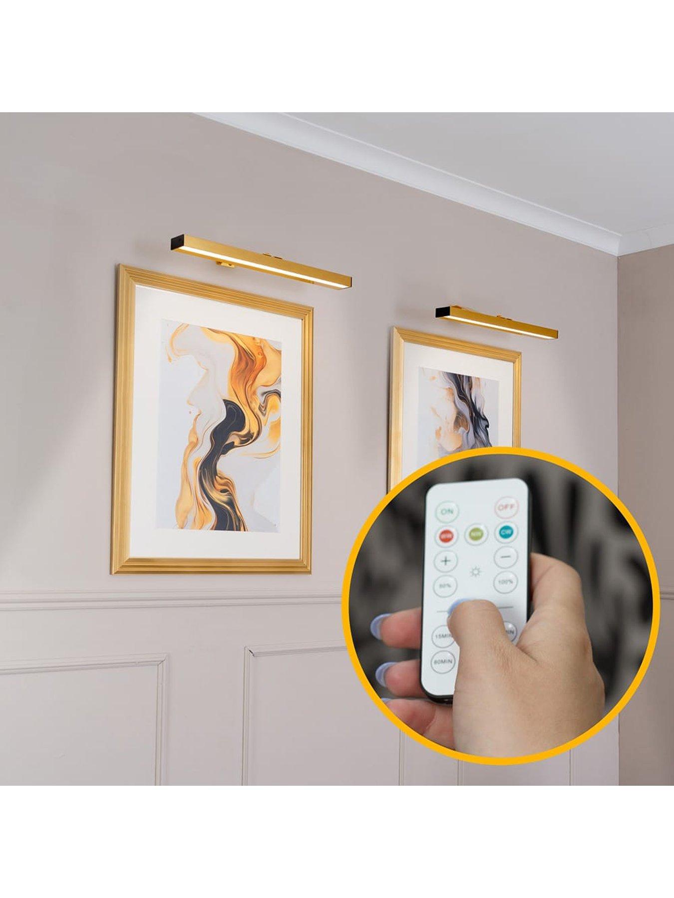  image of valuelights-pair-of-ryle-gold-rechargeable-easy-fit-wall-light