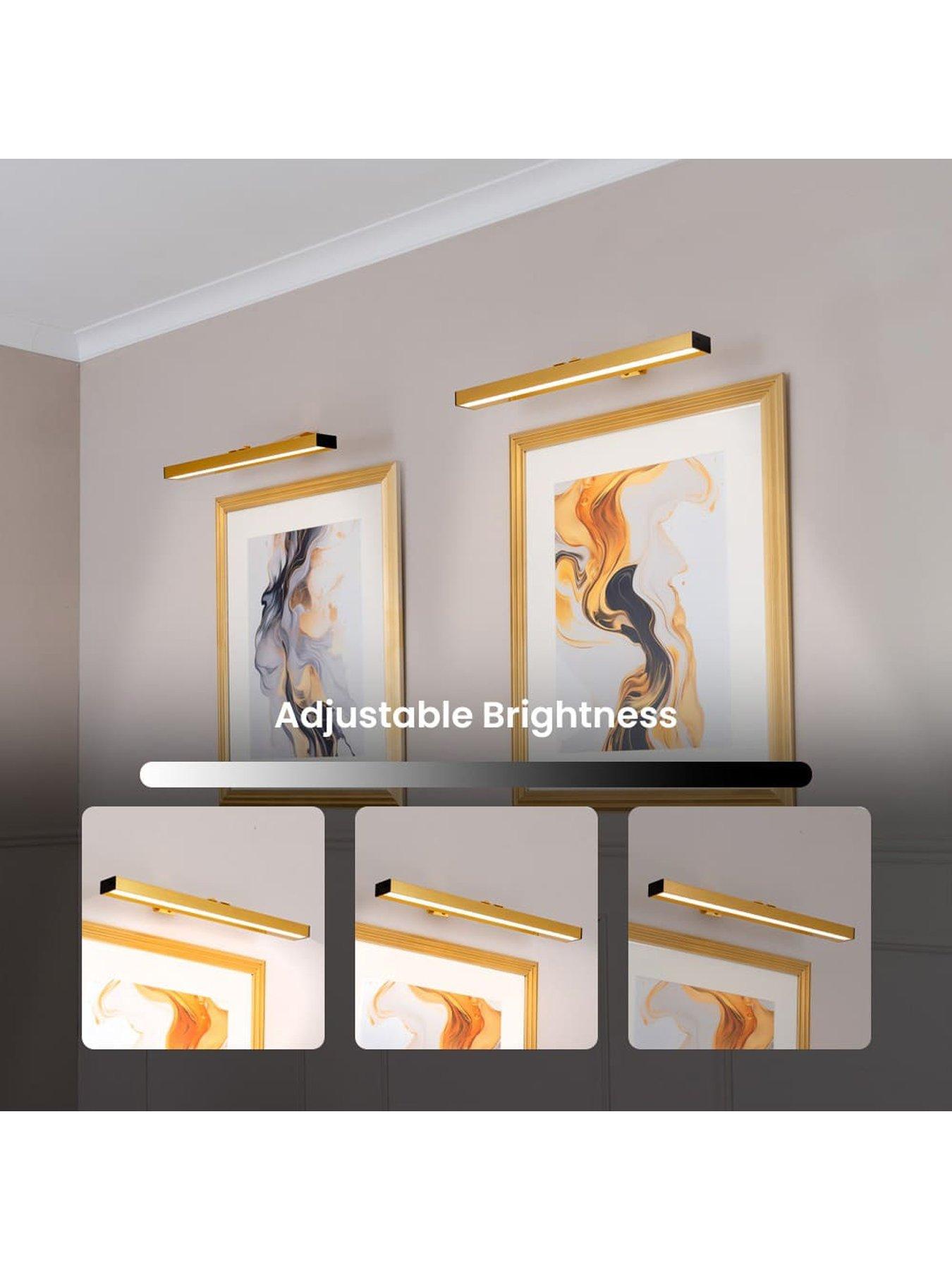  image of valuelights-pair-of-ryle-gold-rechargeable-easy-fit-wall-light