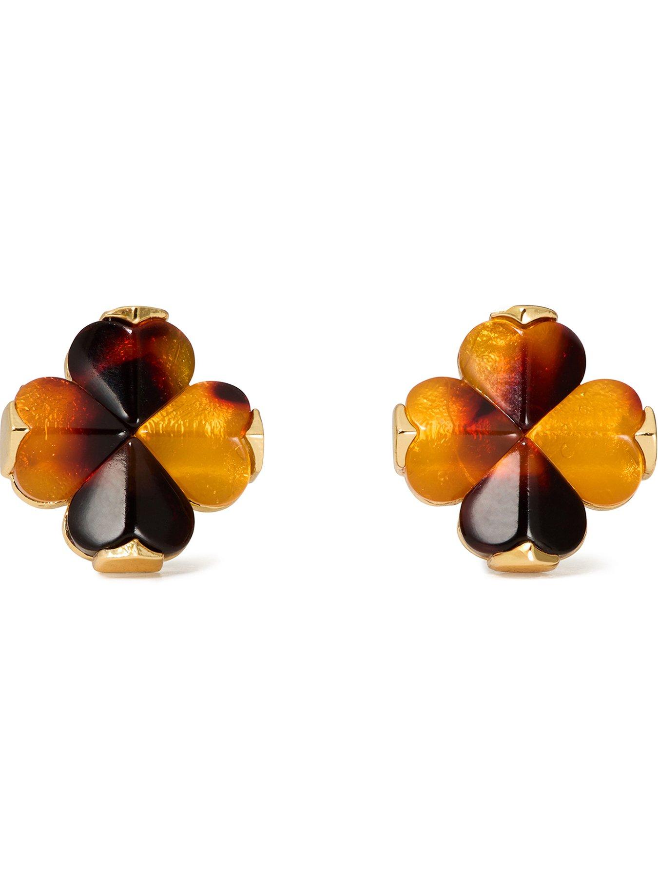 Kate Spade New York Flower Studs - Brown