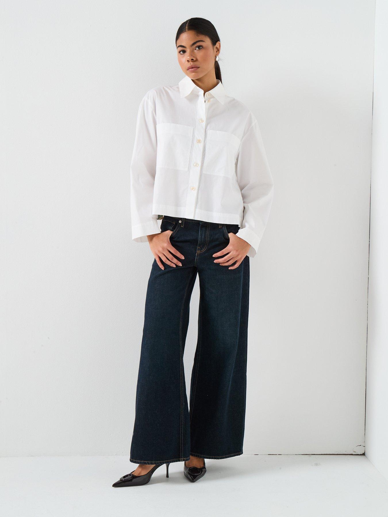Image 3 of 4 of PS PAUL SMITH Womens Subtle Detail Swirl Shirt - White