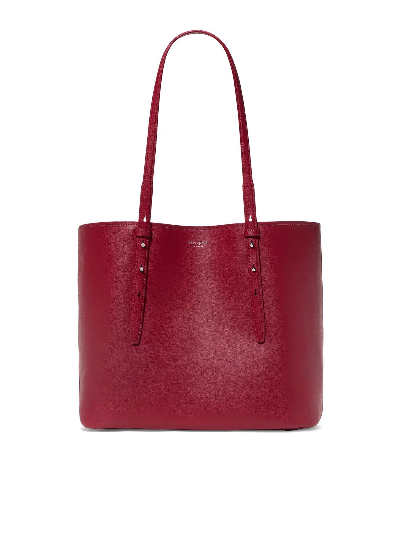 Image 1 of 4 of Kate Spade New York Do It All Fine Grain Leather Large Tote - Red