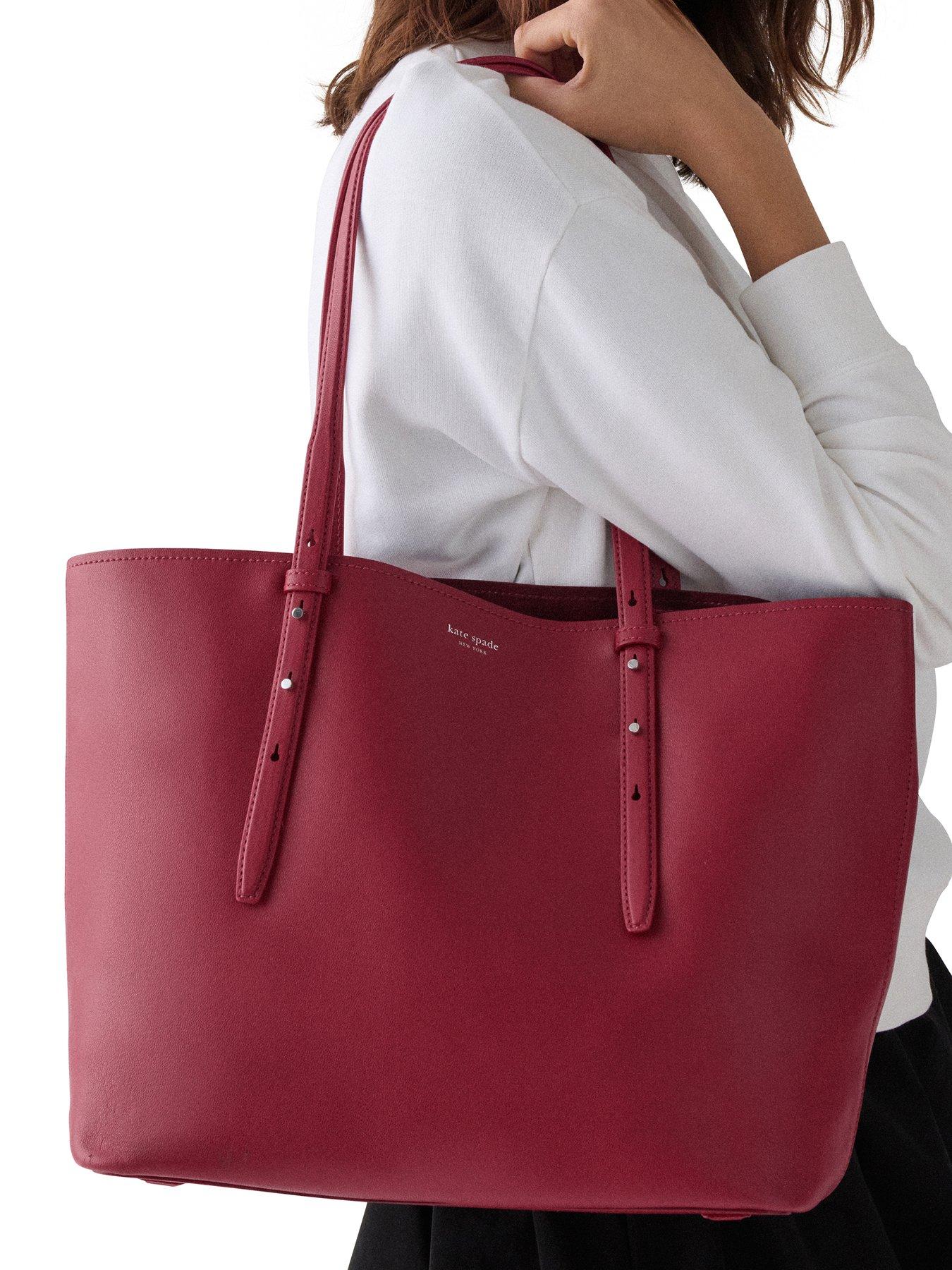 Image 2 of 4 of Kate Spade New York Do It All Fine Grain Leather Large Tote - Red