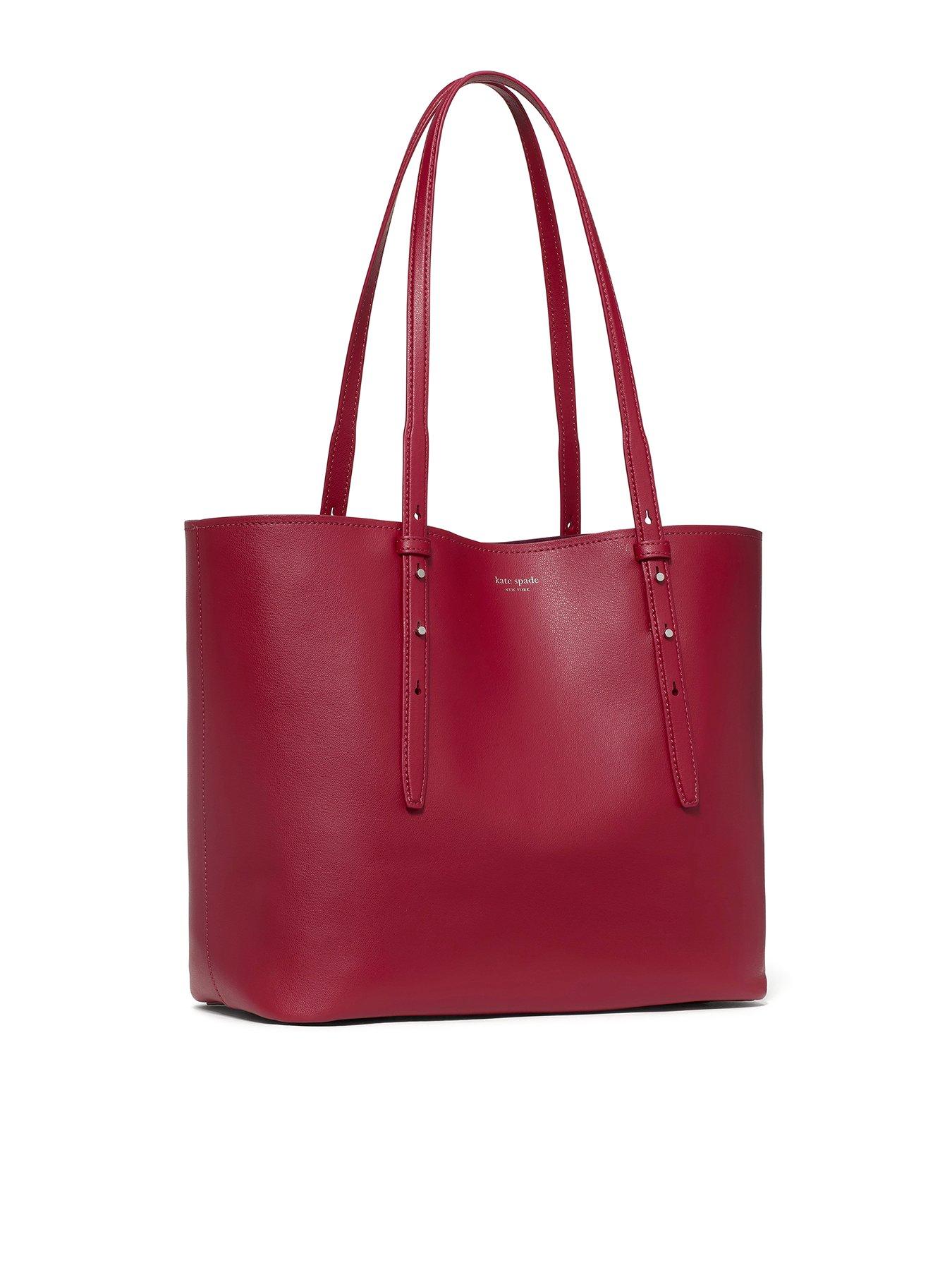 Image 3 of 4 of Kate Spade New York Do It All Fine Grain Leather Large Tote - Red