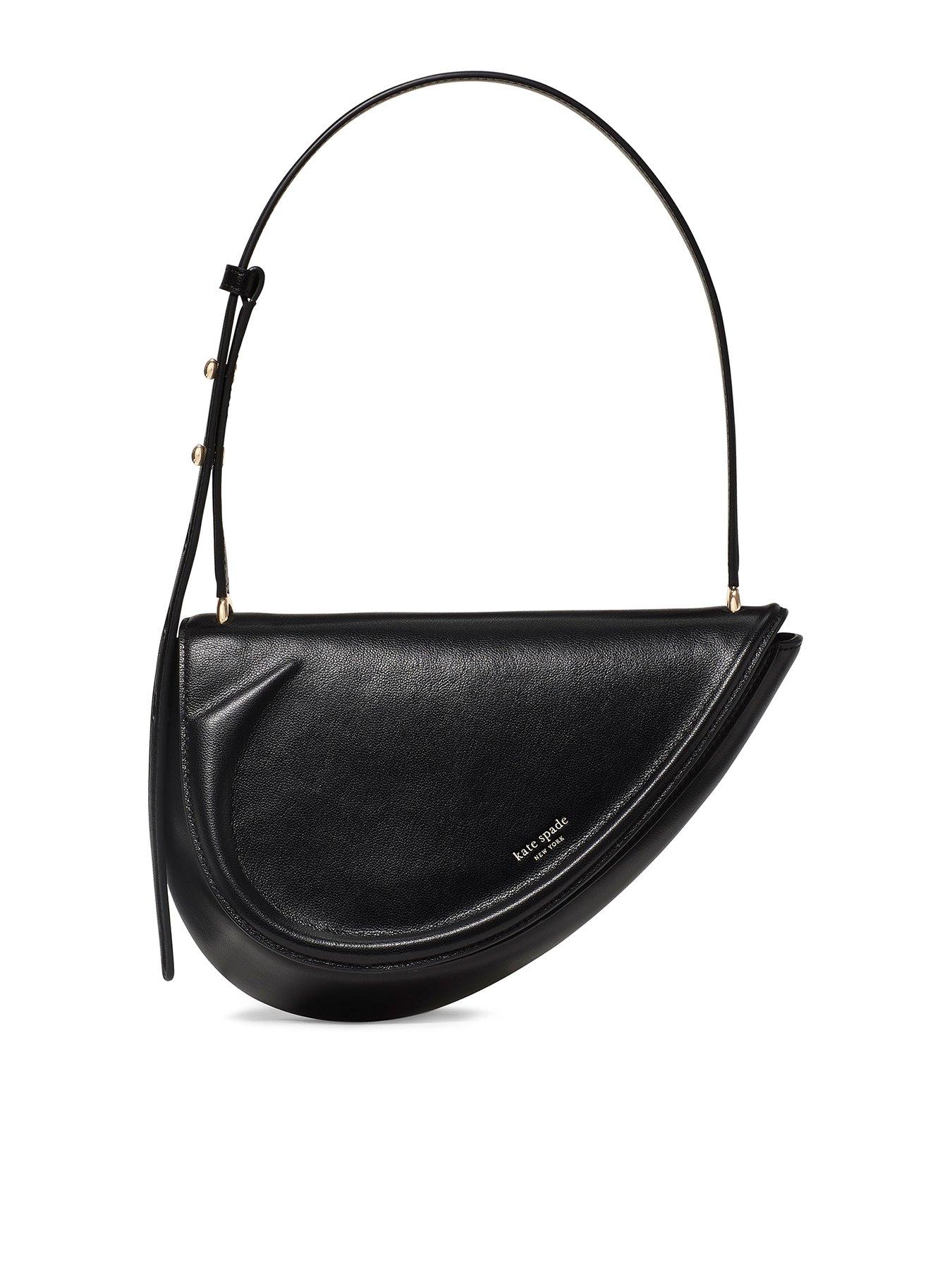 Kate Spade New York The Fine Grain Leather Shoulder Bag - Black