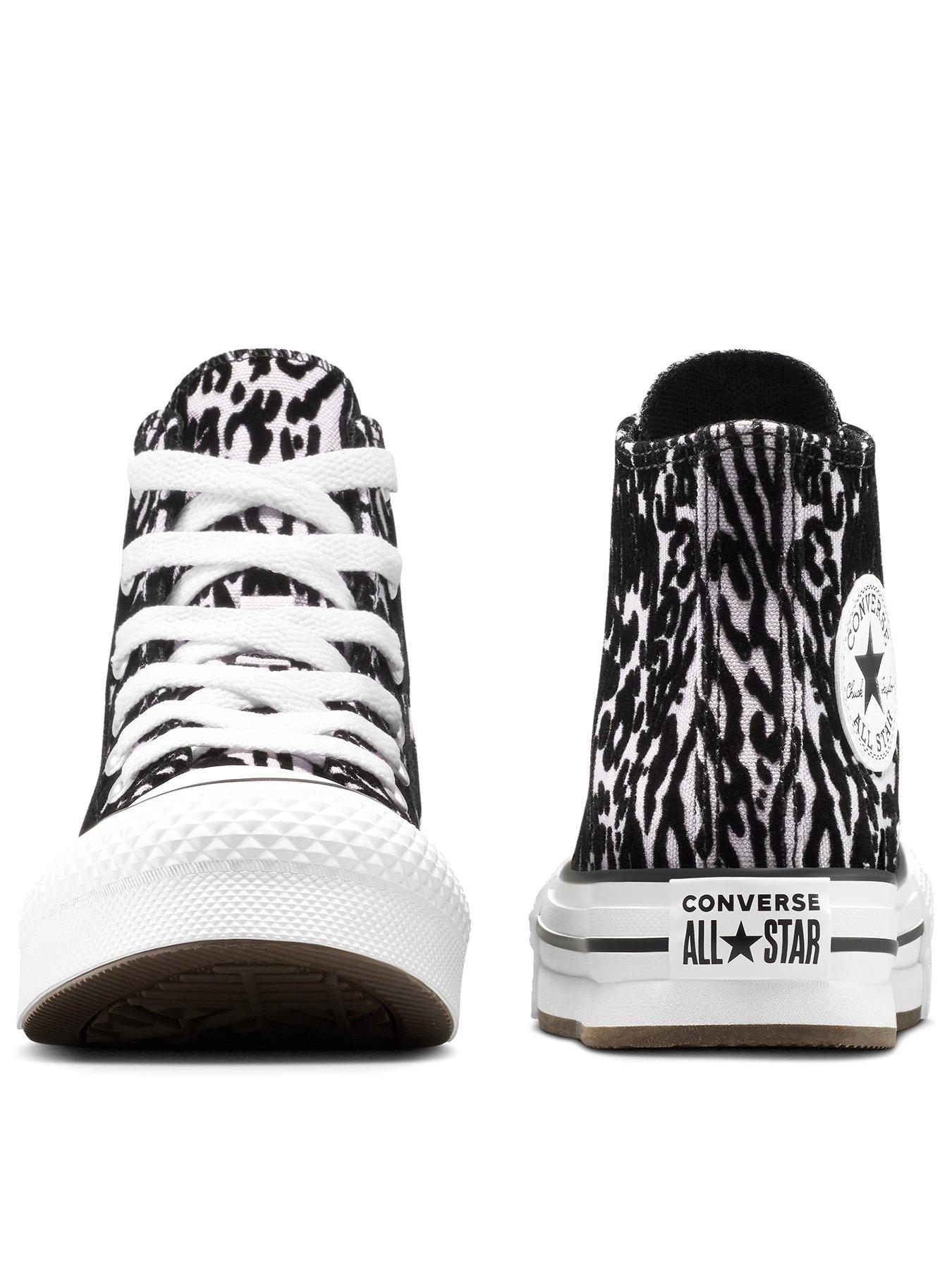 Image 3 of 7 of Converse Chuck Taylor All Star Hi-Top Sneakers Leopard Eva Lift - Grey