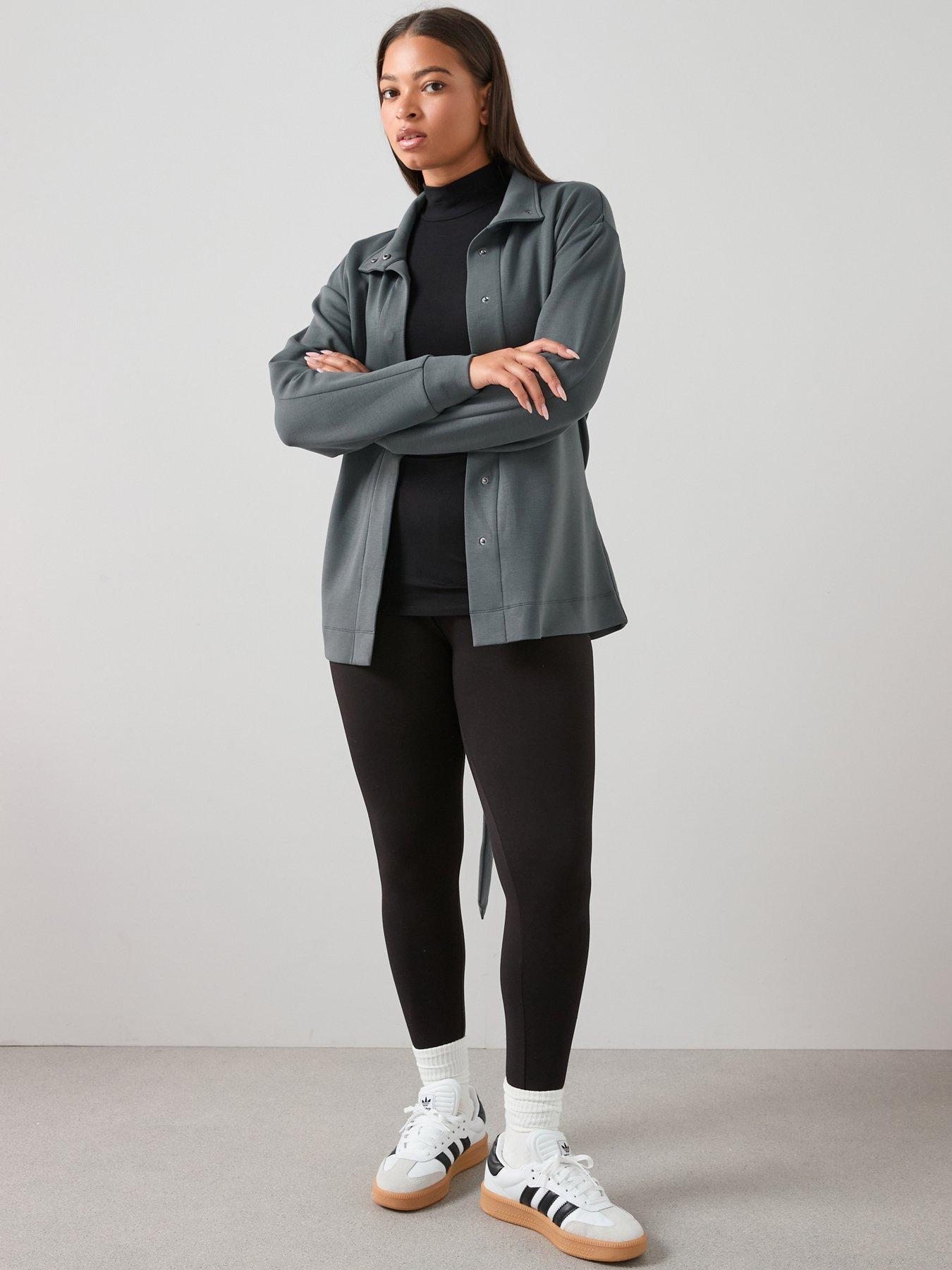  image of the-very-collection-curve-turtle-neck-long-sleeve-top-black