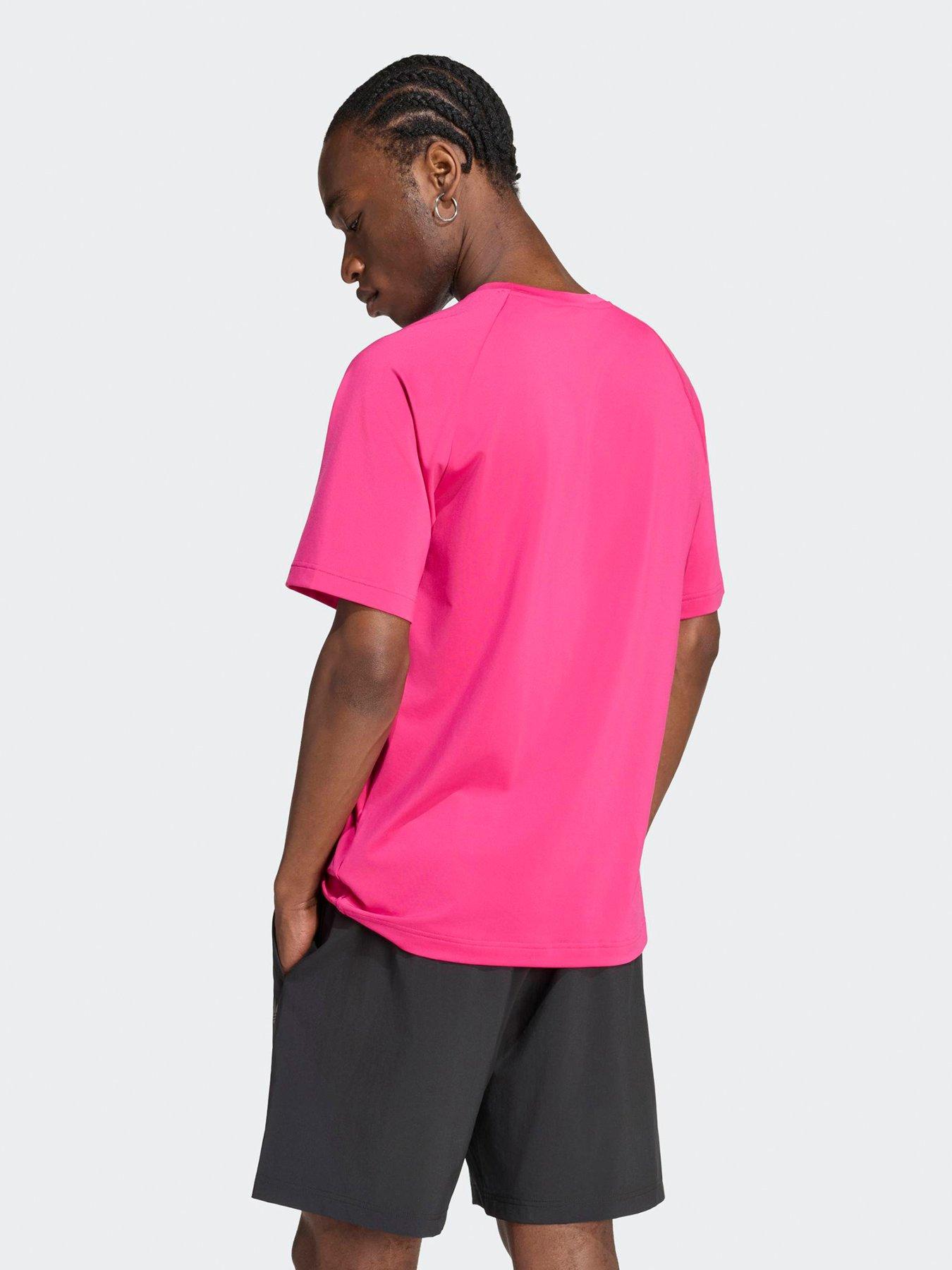 Image 2 of 4 of adidas Originals Men's Tech Essentials T-Shirt - Pink