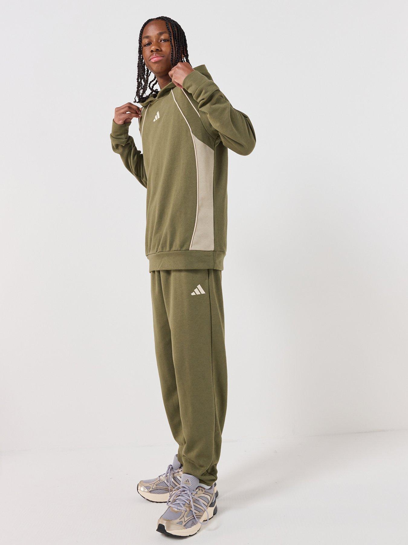 adidas Sportswear Junior Unisex Color Block Tracksuit - Green