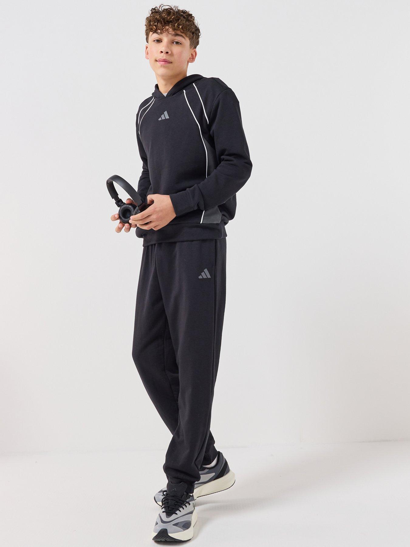 adidas Sportswear Junior Unisex Color Block Tracksuit - Black