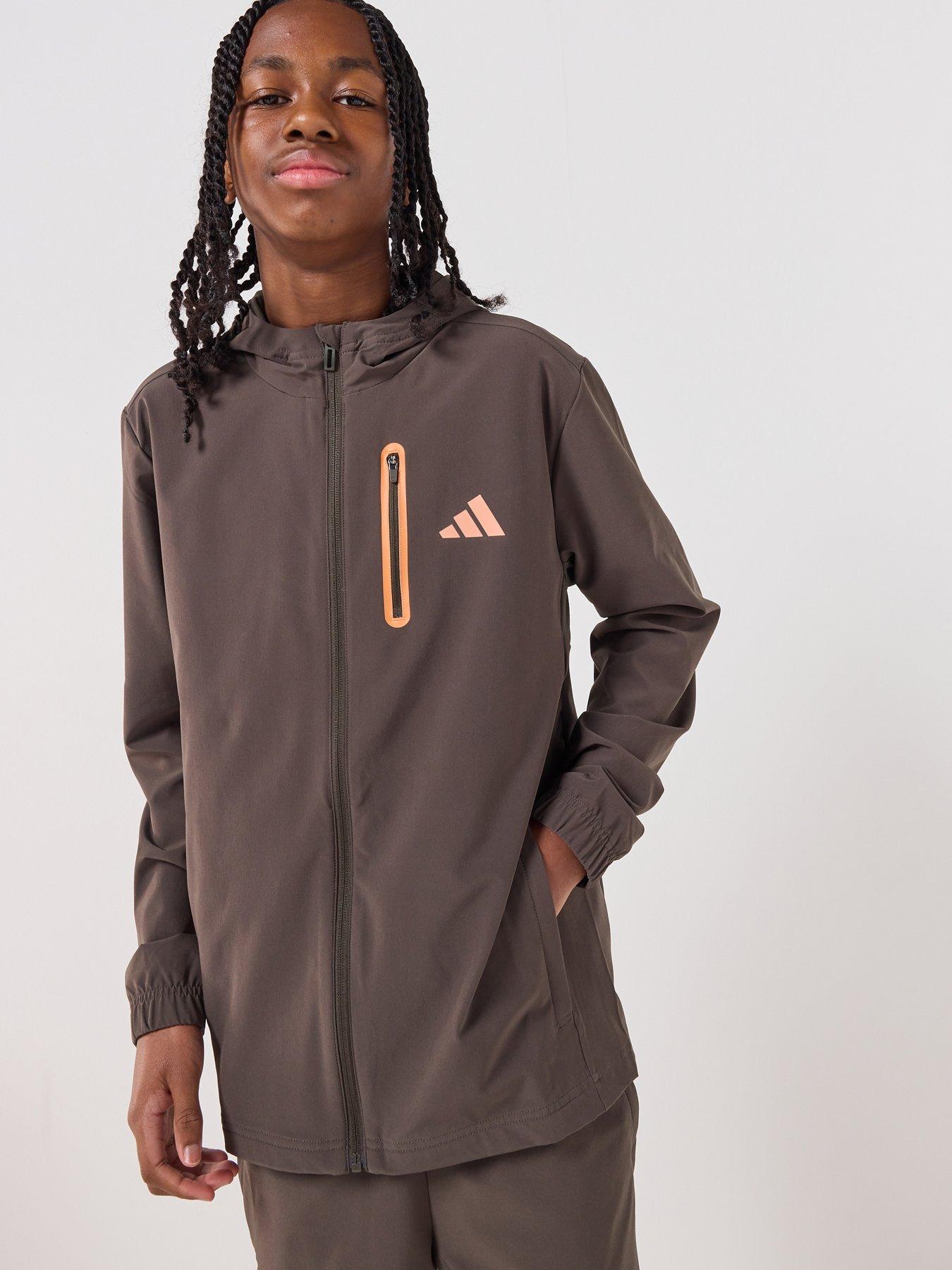 adidas-sportswear-junior-boys-boys-hooded-tech-woven-jacket-green
