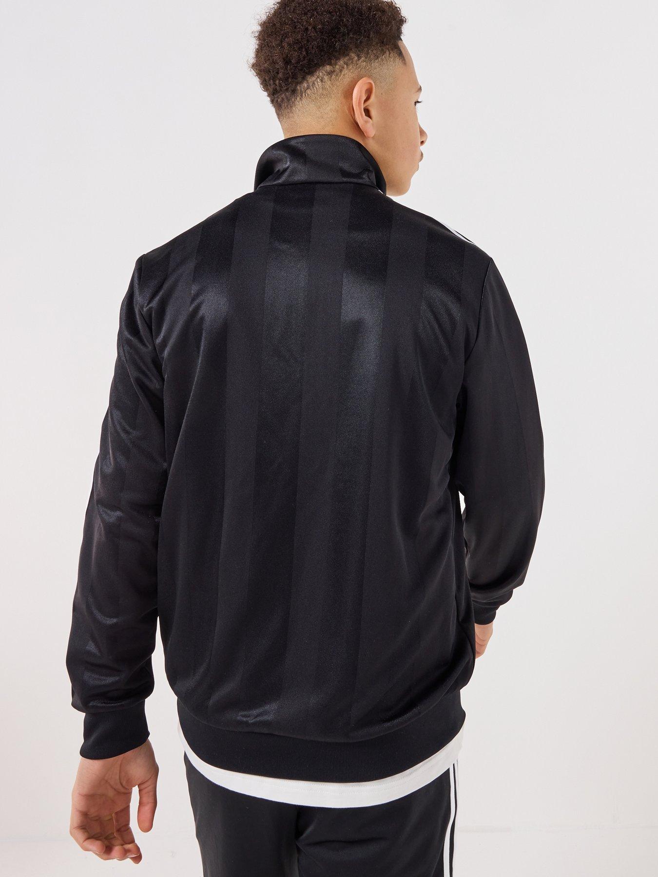 Image 2 of 7 of adidas Originals Junior Unisex Firebird Loose Jacquard Track Top - Black