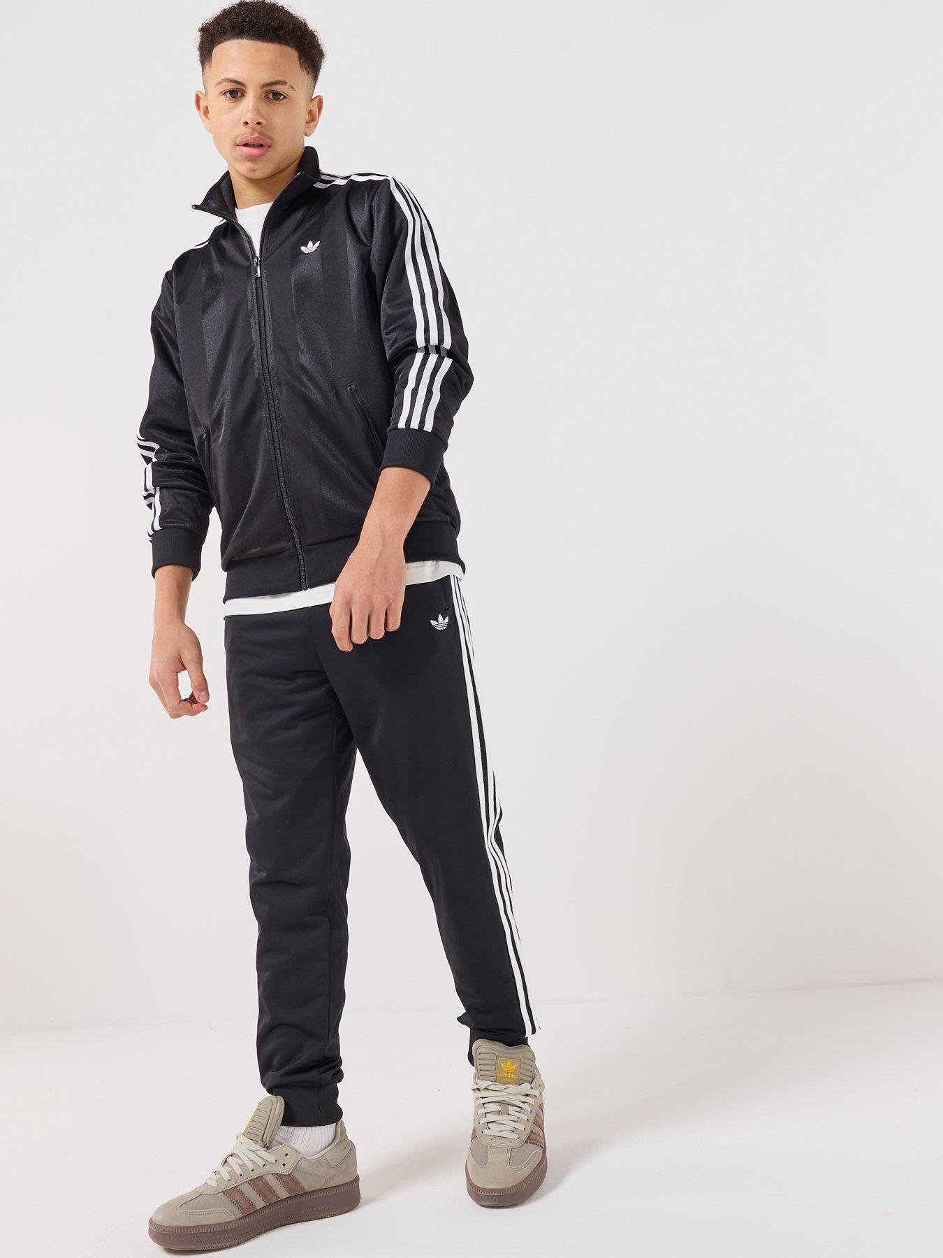 Image 3 of 7 of adidas Originals Junior Unisex Firebird Loose Jacquard Track Top - Black
