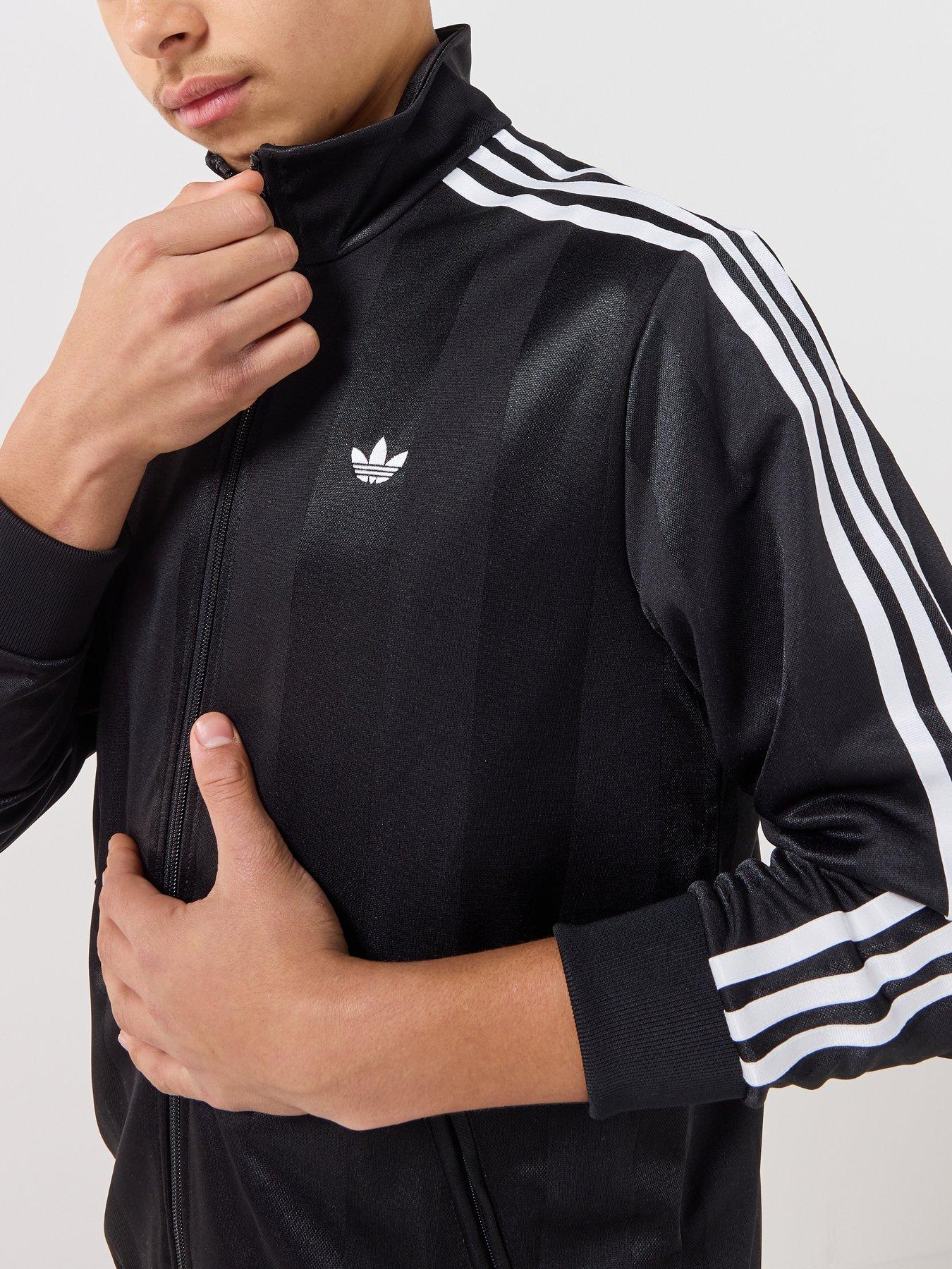 Image 4 of 7 of adidas Originals Junior Unisex Firebird Loose Jacquard Track Top - Black